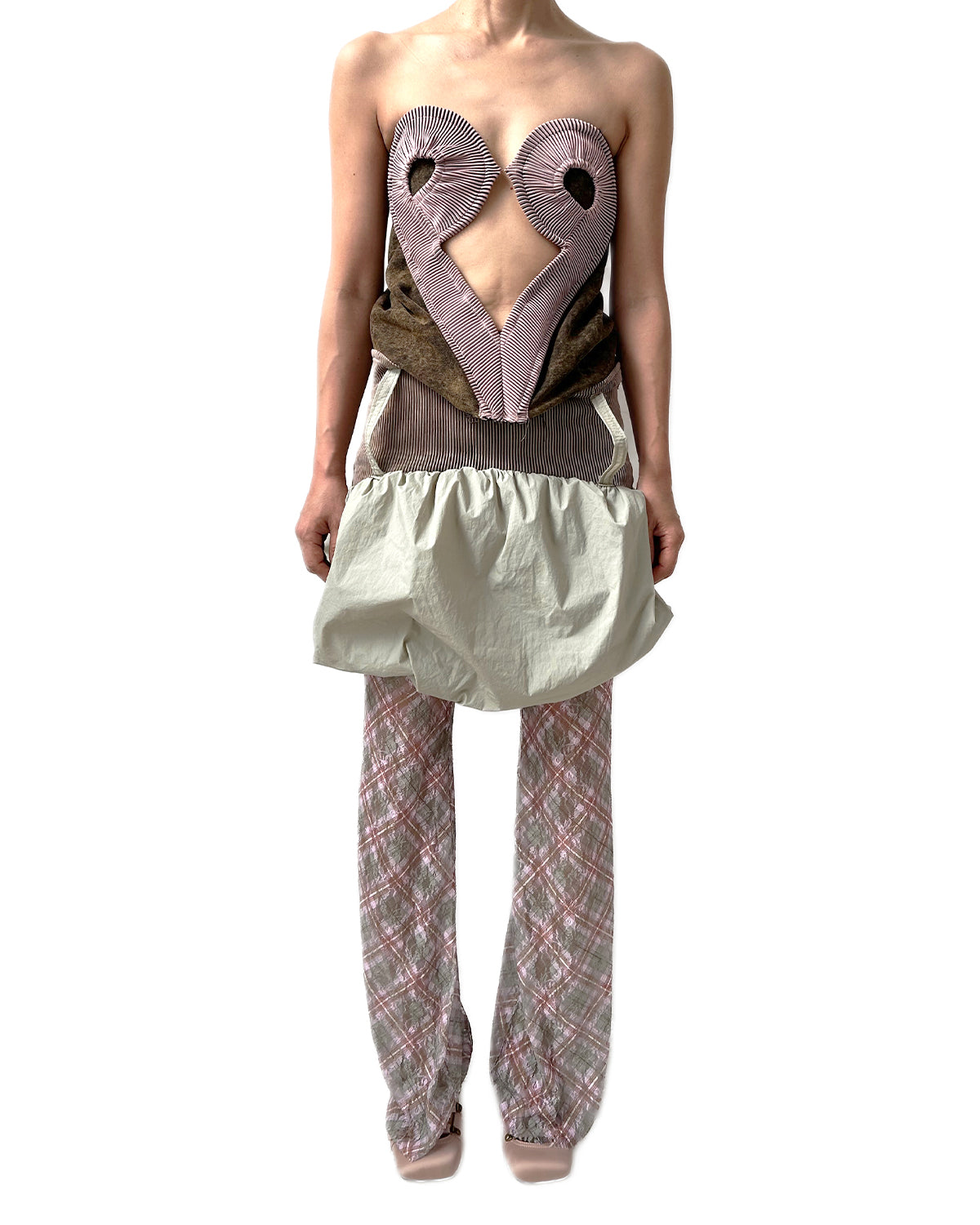 Lace Bell Bottoms Petal Tartan