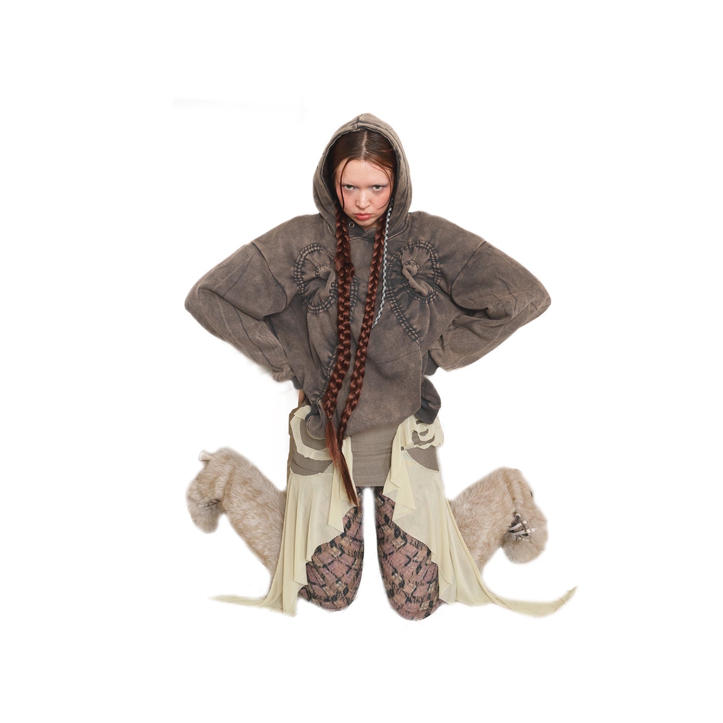 Acid Wash Swirl Hoodie