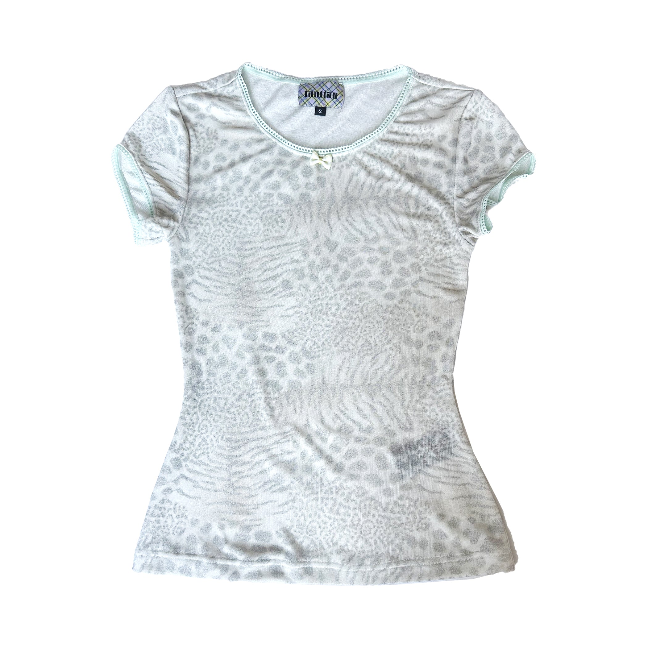 Leopard Print Washout Jersey T-Shirt