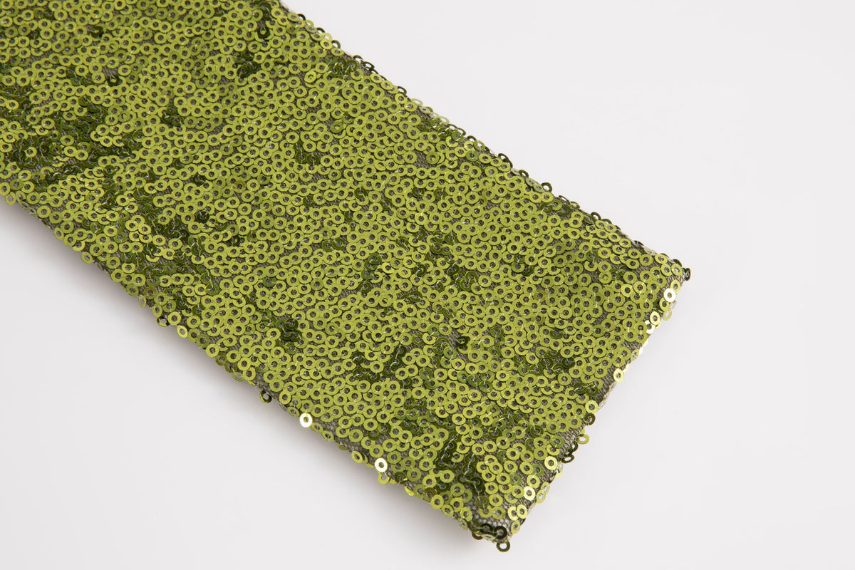 Green Sequin Wide Belt