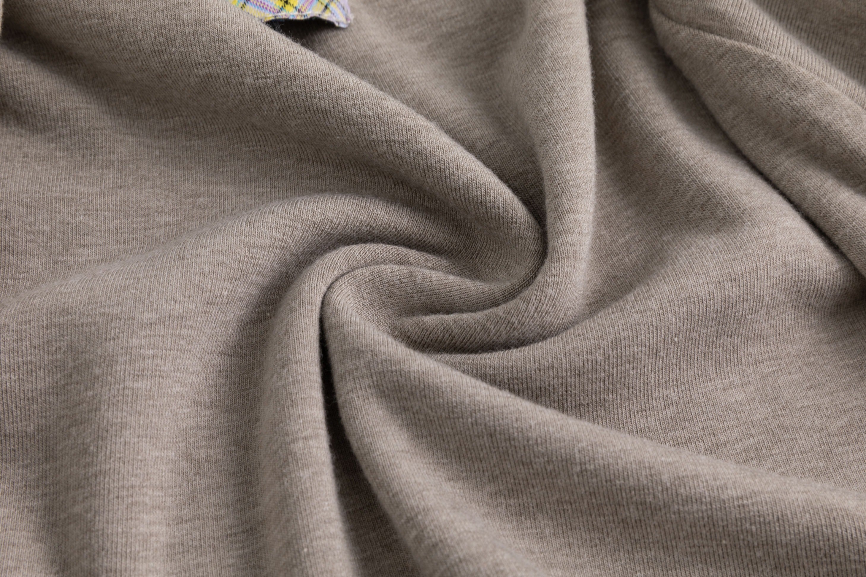 Braided Cropped Hoodie Gray