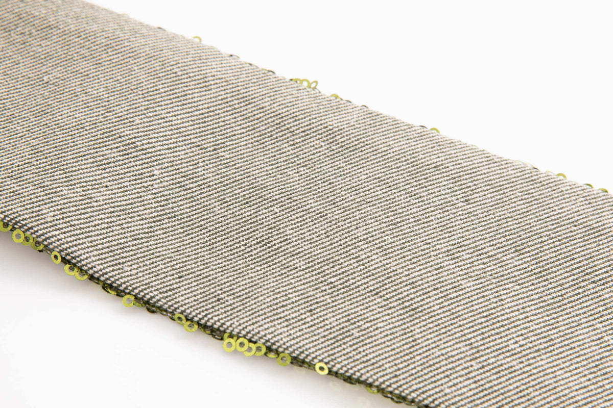 Green Sequin Wide Belt