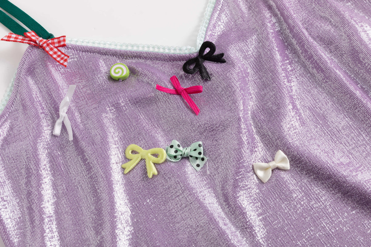 Lavender Glossy Coated Sprinkle Cake Top