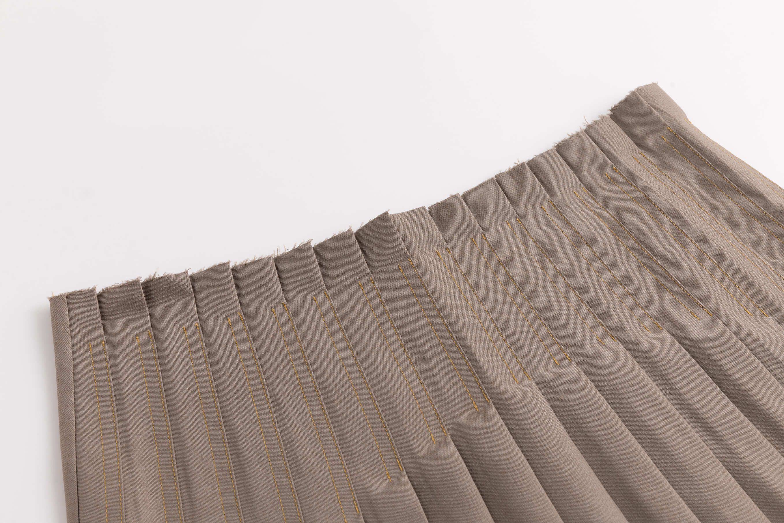 Asymmetrical Pleated Office Skirt Grey
