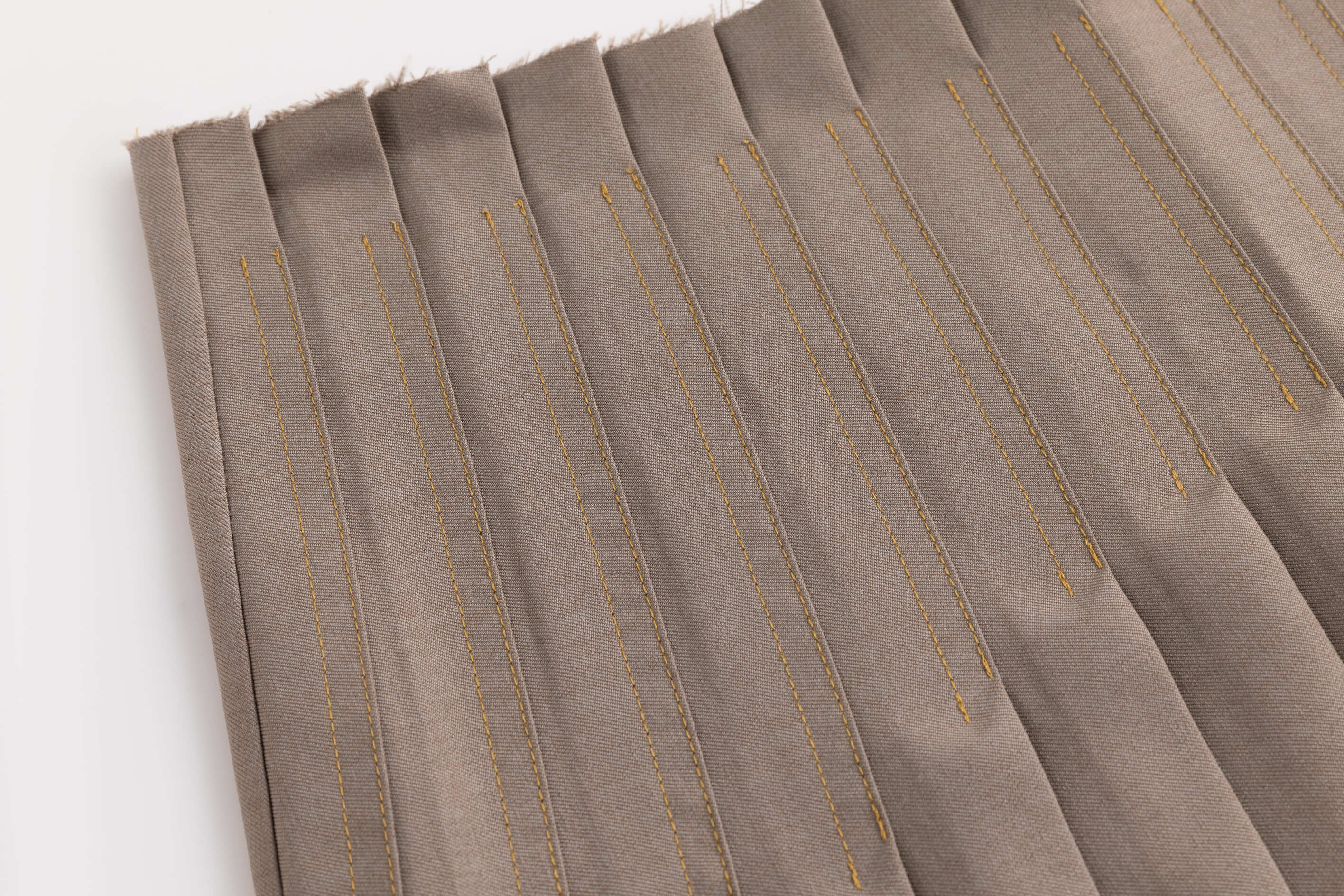 Asymmetrical Pleated Office Skirt Grey