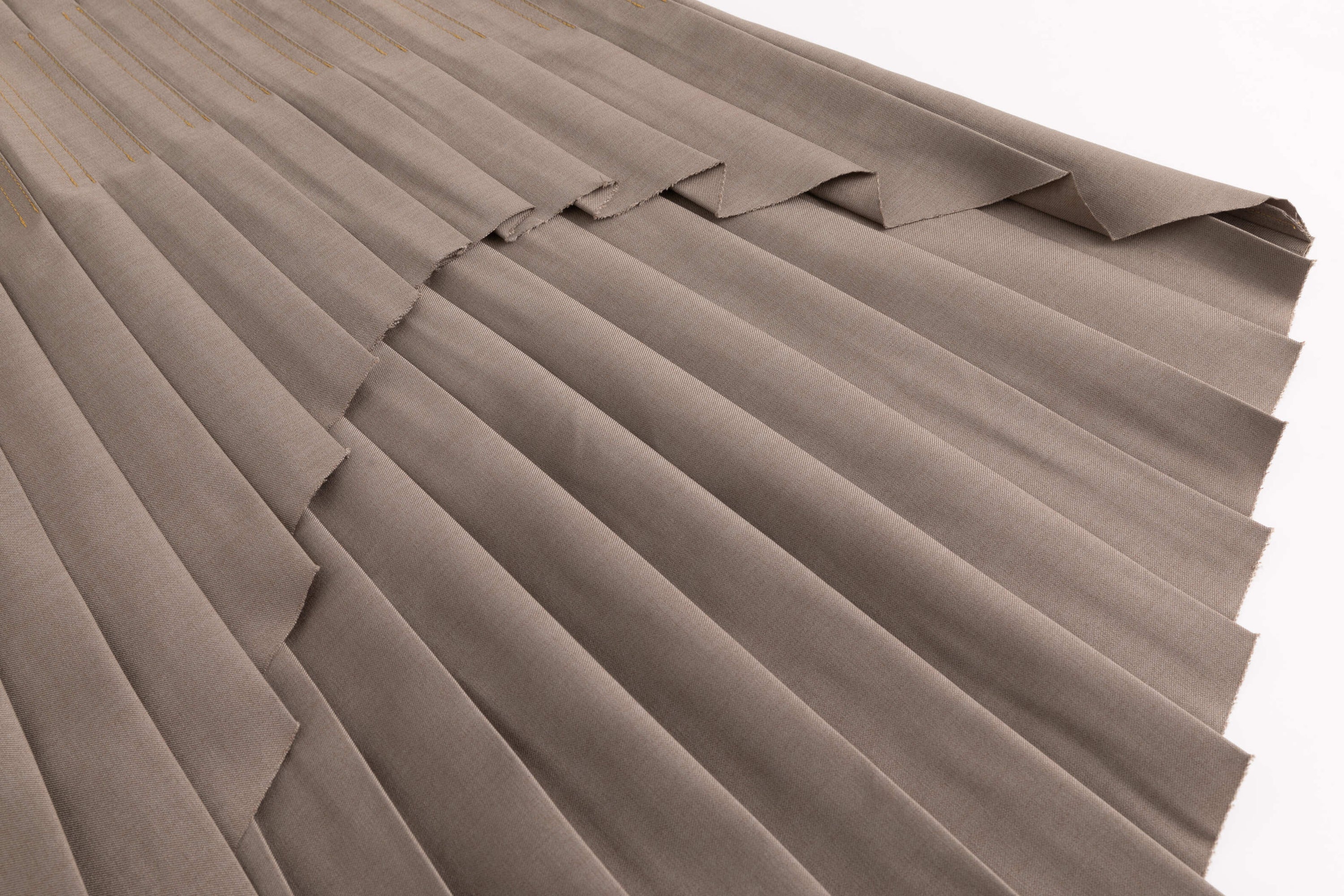 Asymmetrical Pleated Office Skirt Grey