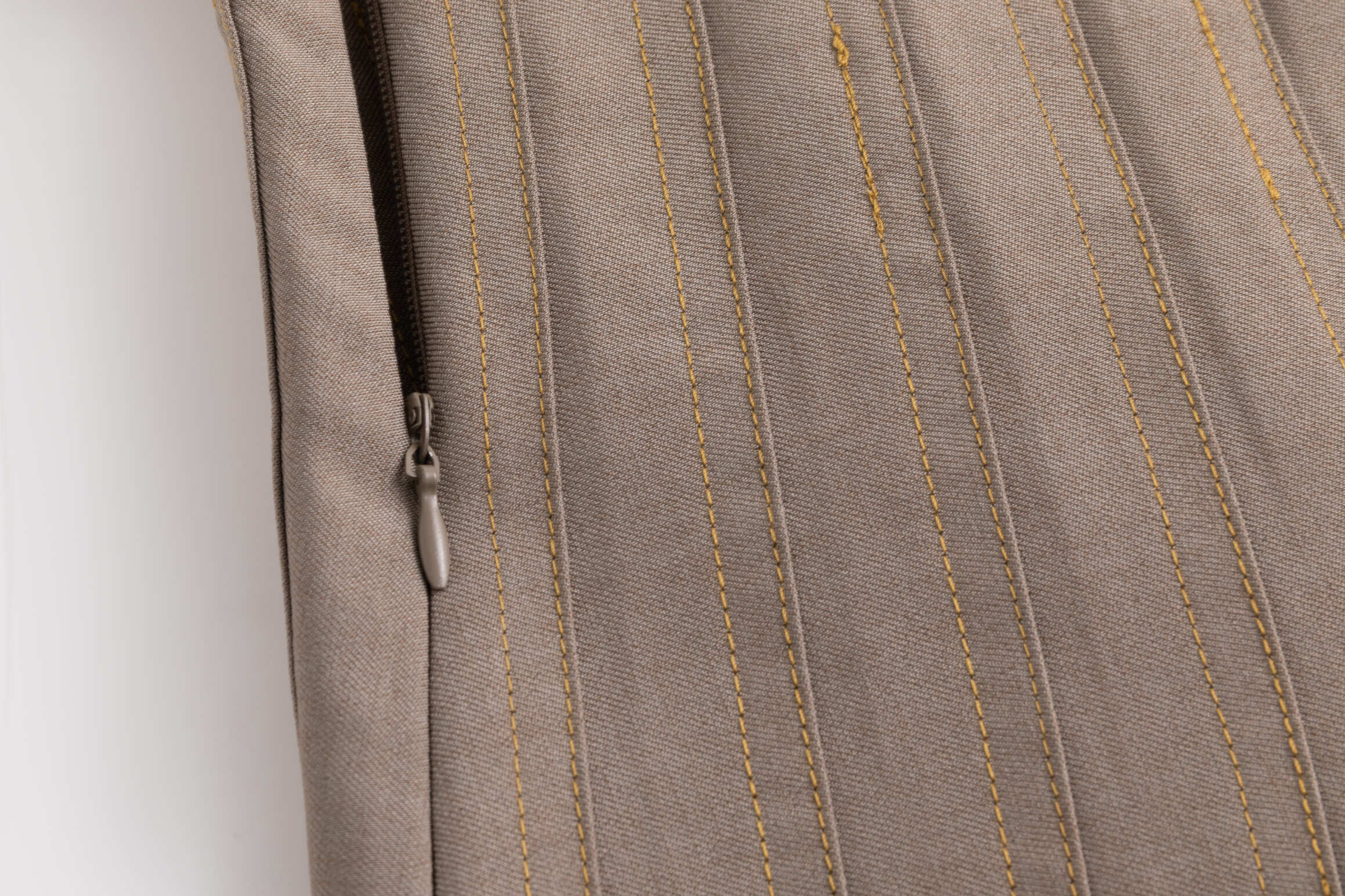 Asymmetrical Pleated Office Skirt Grey