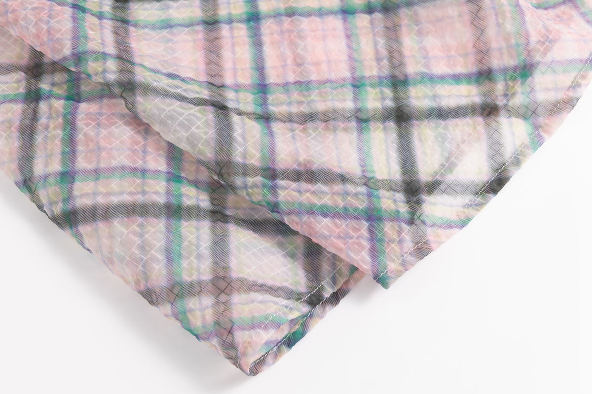 Dollhouse Plaid Chiffon Maxi Skirt
