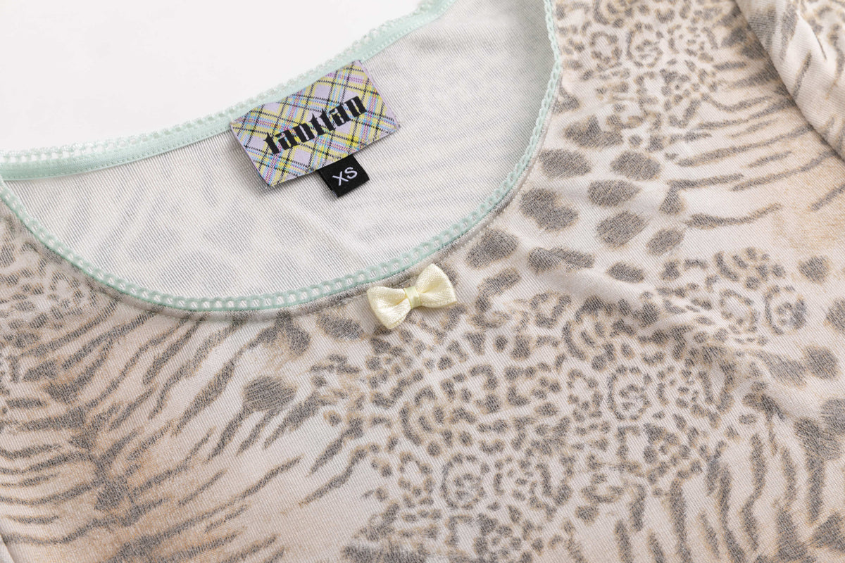 Leopard Print Washout Jersey T-Shirt