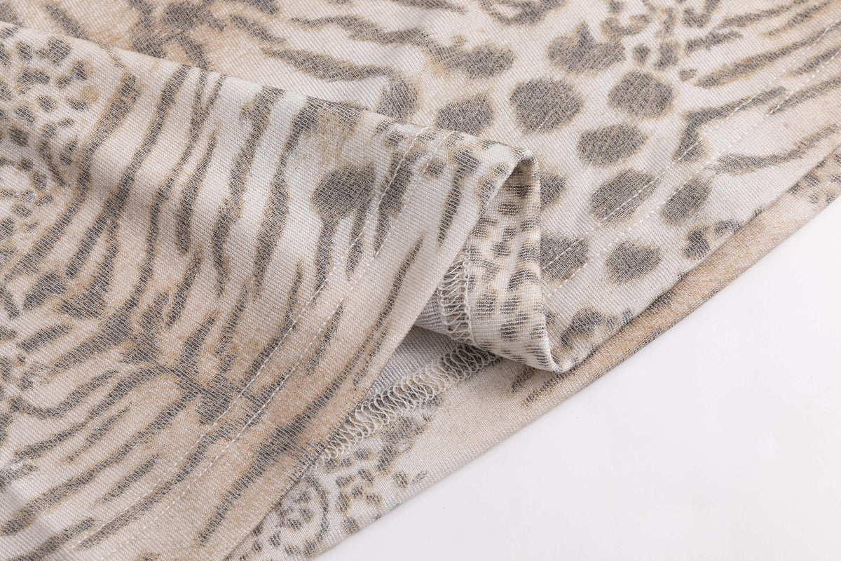 Leopard Print Washout Jersey T-Shirt