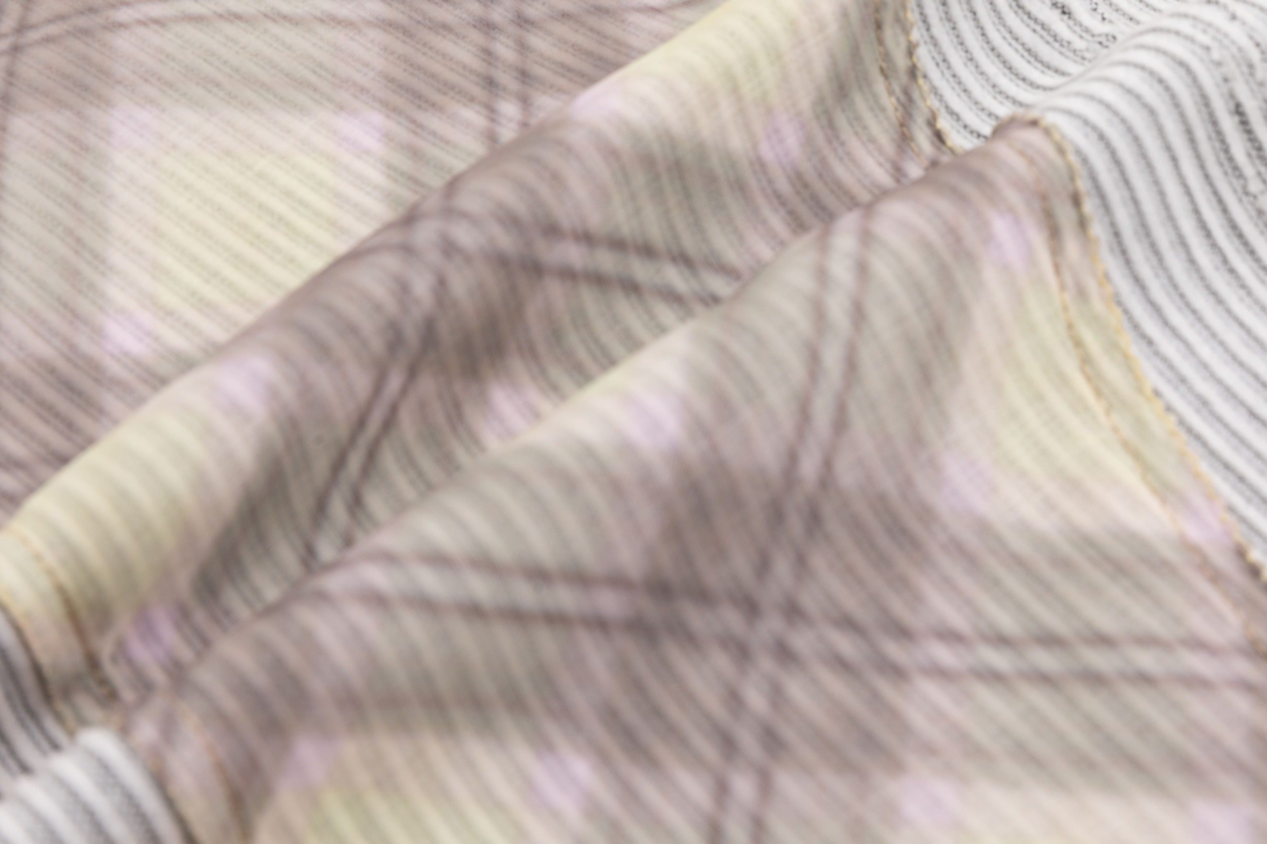 White Porcelain Corduroy Organza Patchwork Skirt