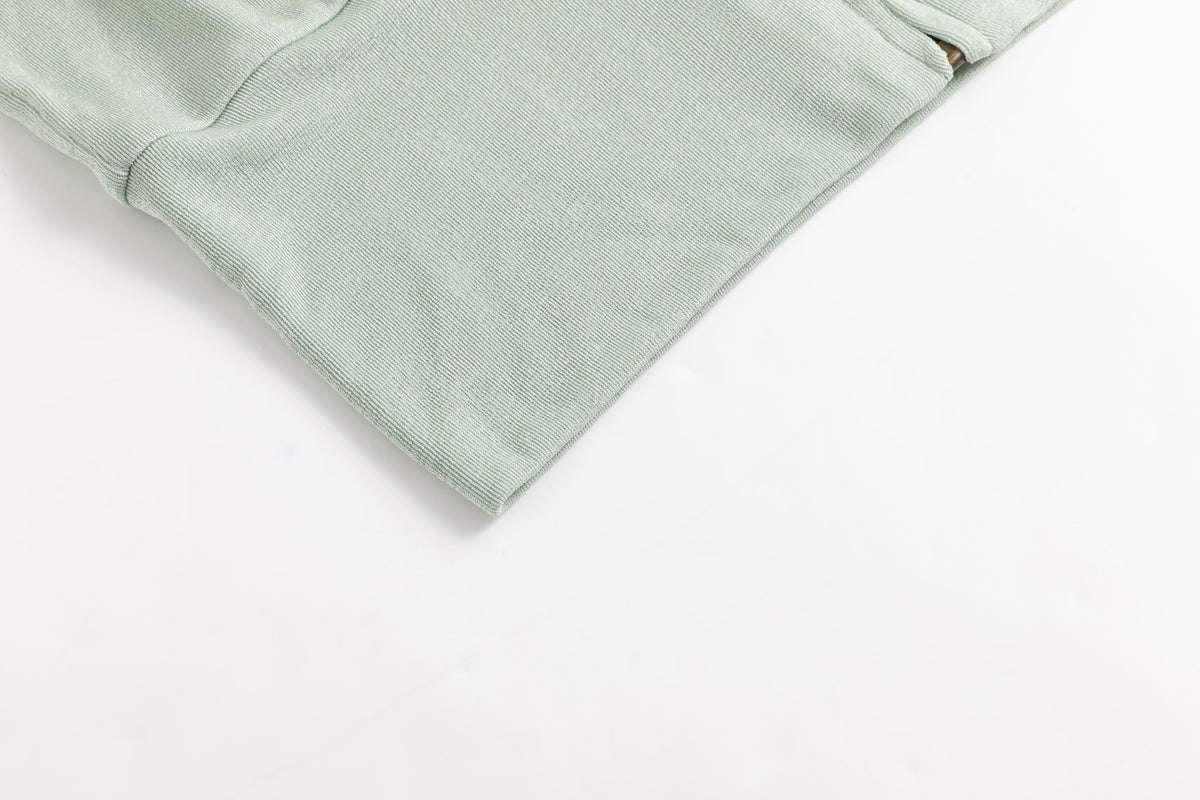 Jade Glossy Jersey Faux Fur Tracksuit