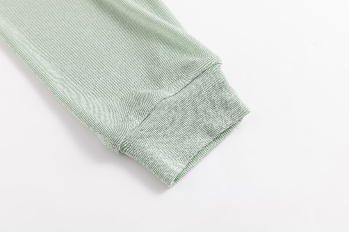 Jade Glossy Jersey Faux Fur Tracksuit