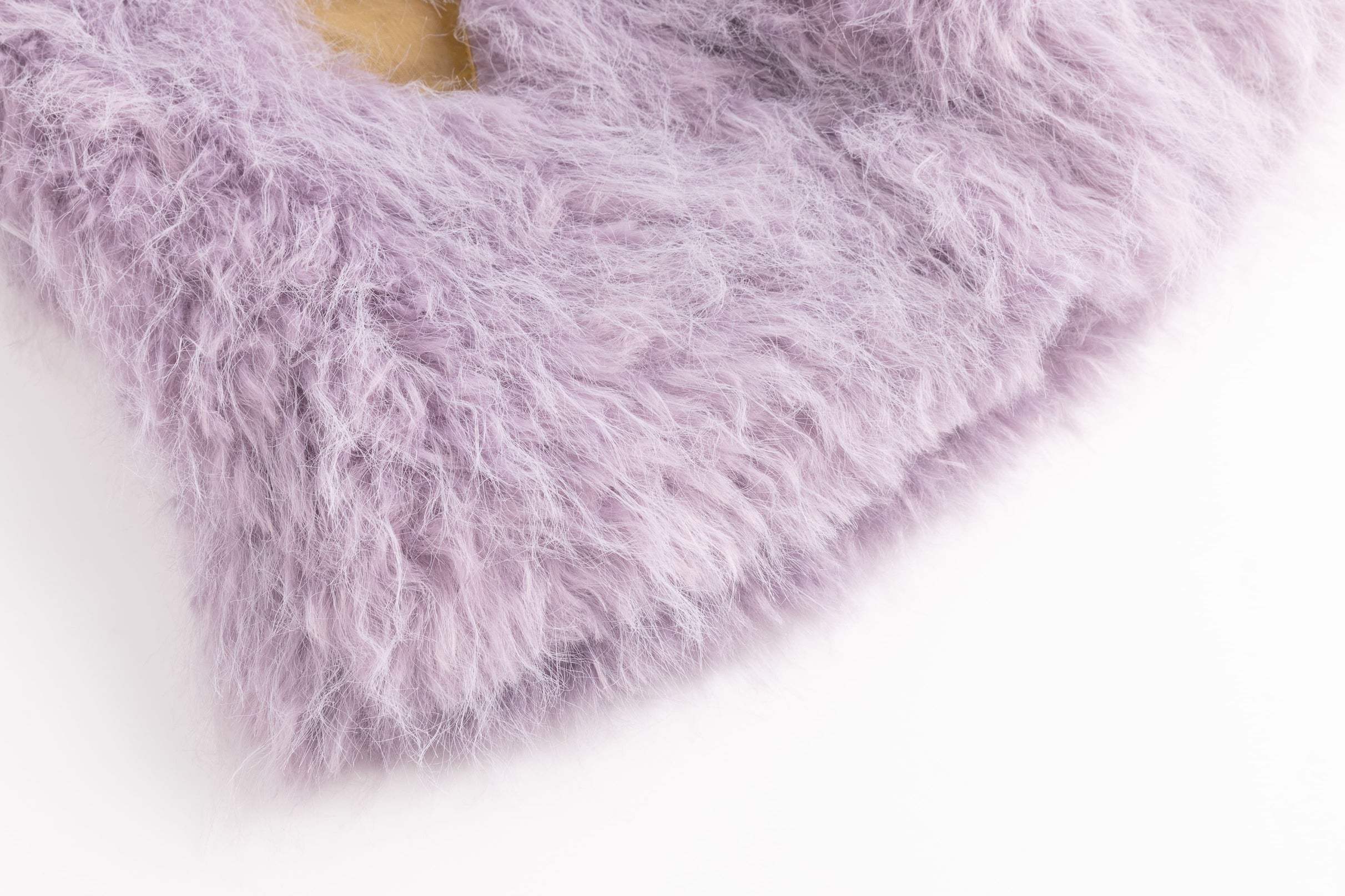Lavender Faux Fur Patch Mini Coat