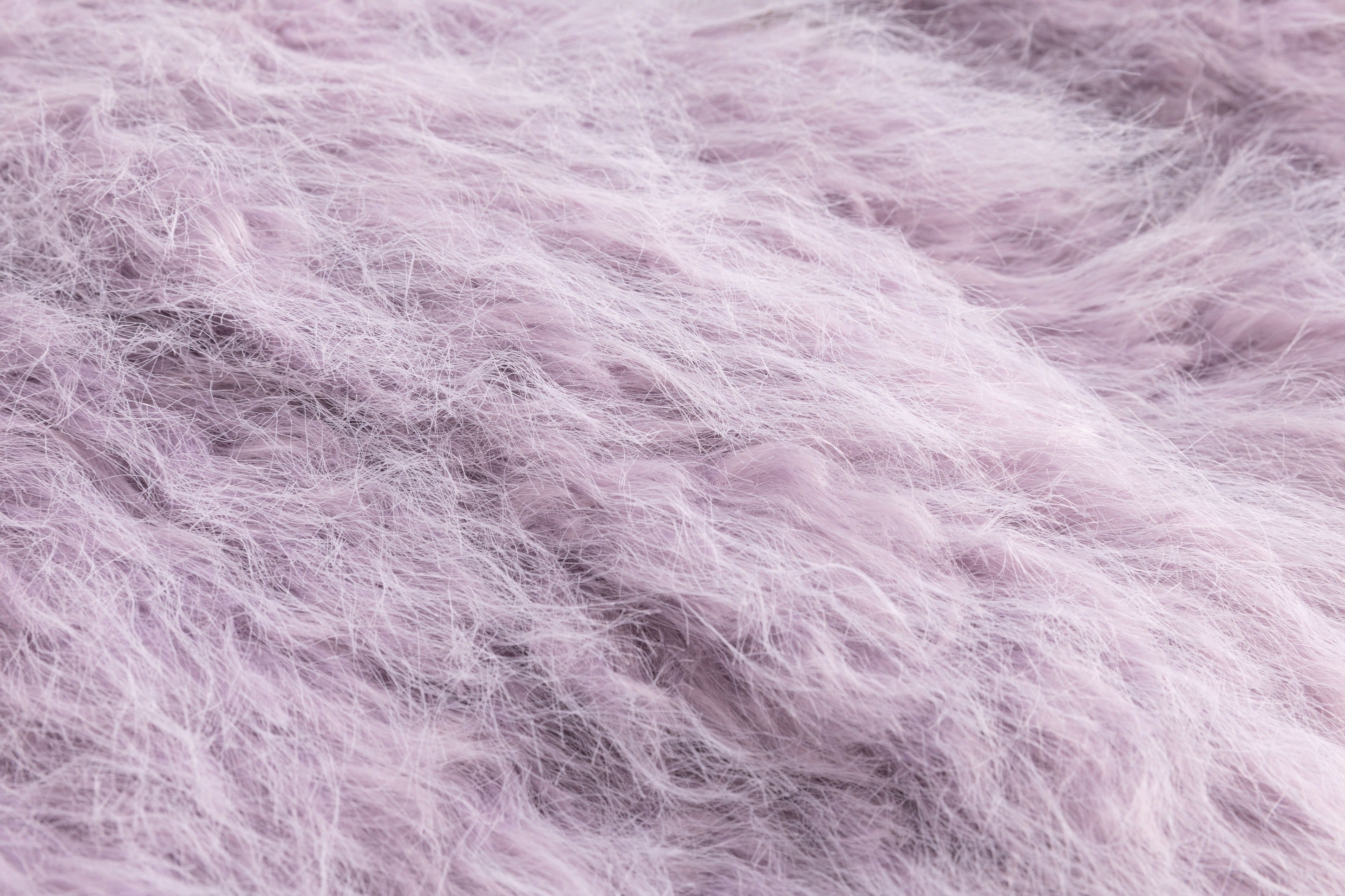 Lavender Faux Fur Patch Mini Coat