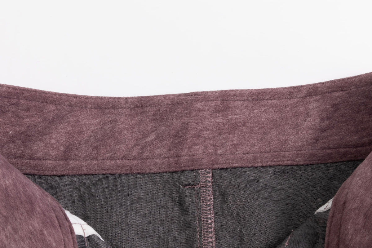 Purple Porcelain Suede Organza Patchwork Skirt