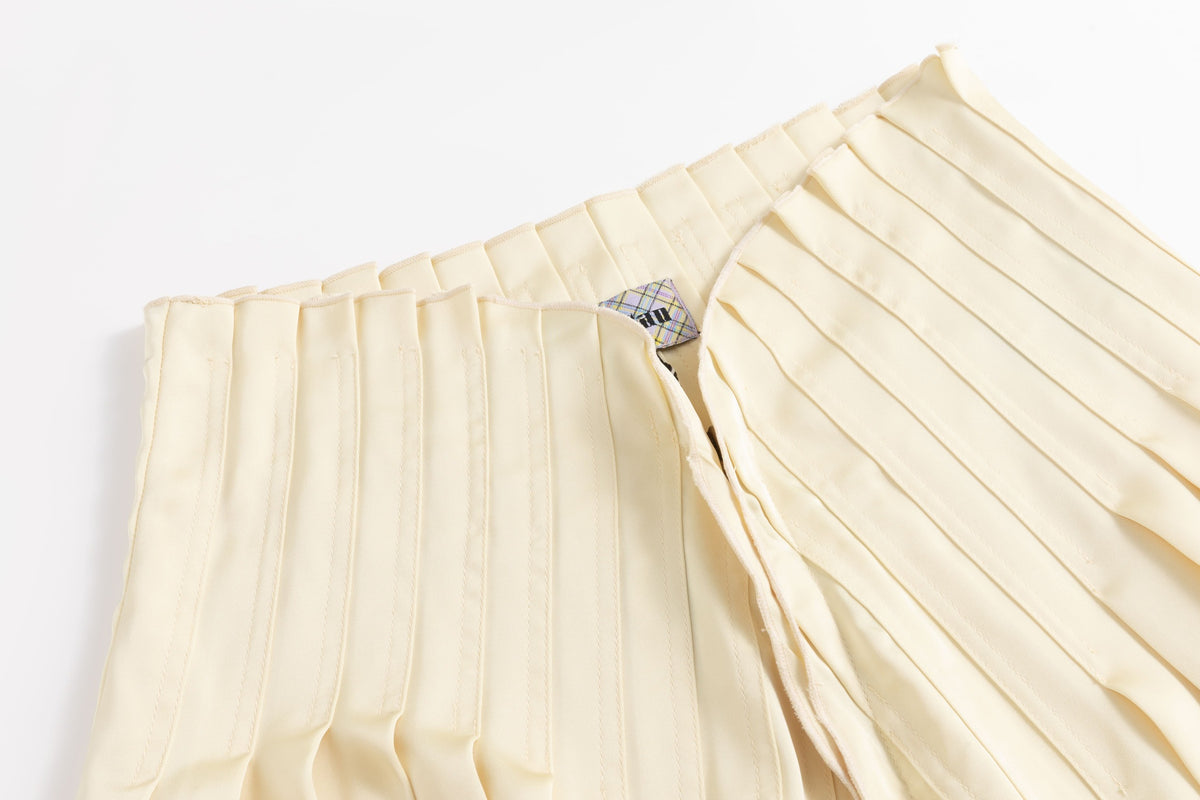 Benedict Satin Pleated Midi Skirt