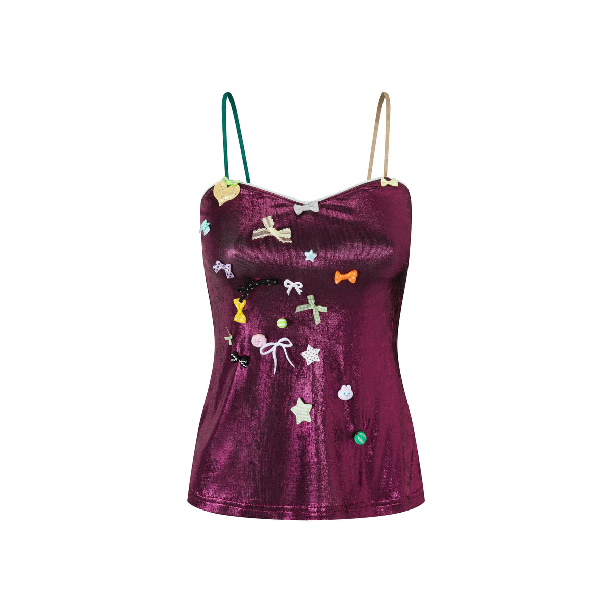 Dark Pink Glossy Sprinkle Cake Top