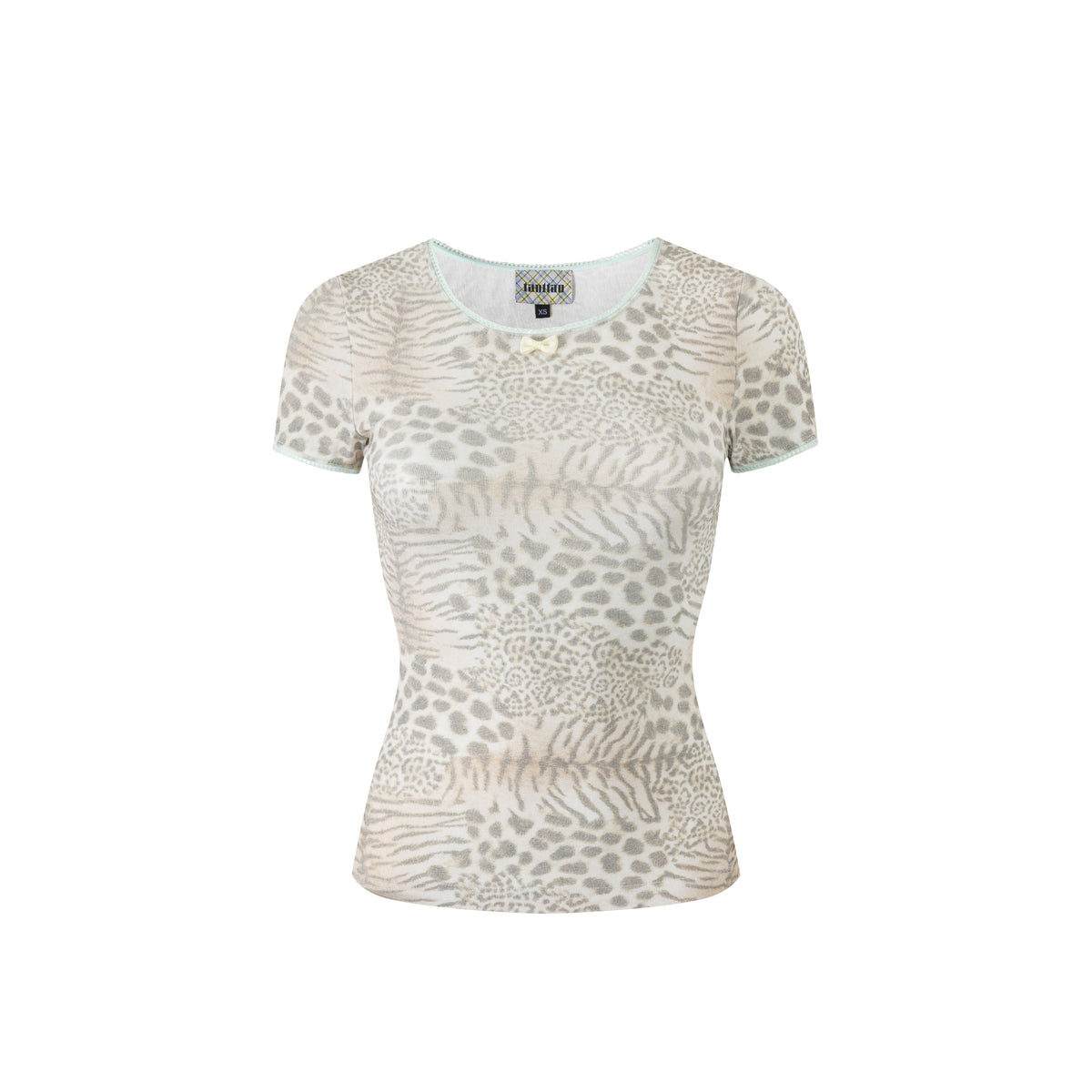 Leopard Print Washout Jersey T-Shirt
