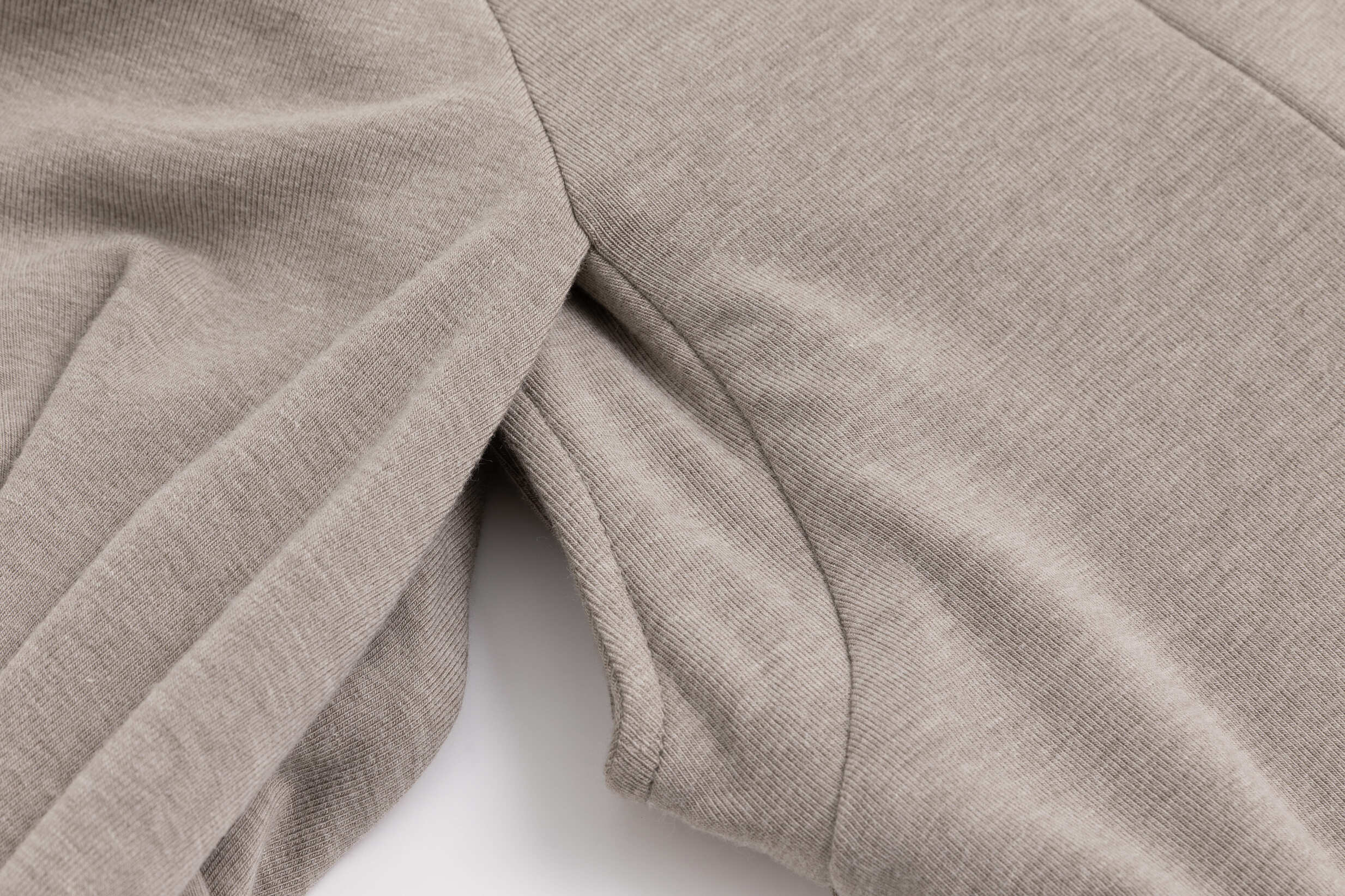 Grey Braided Hoodie Open-Sleeve Top