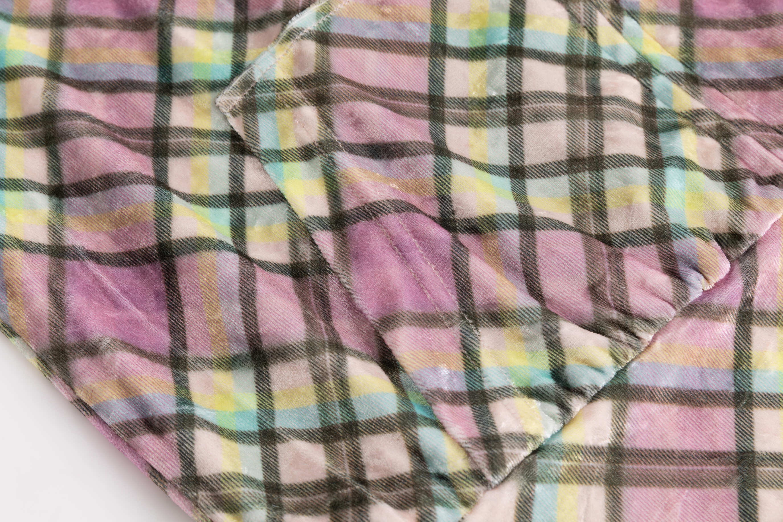 Sprinkles Glossy Plaid Velvet Lined Tracksuit Top