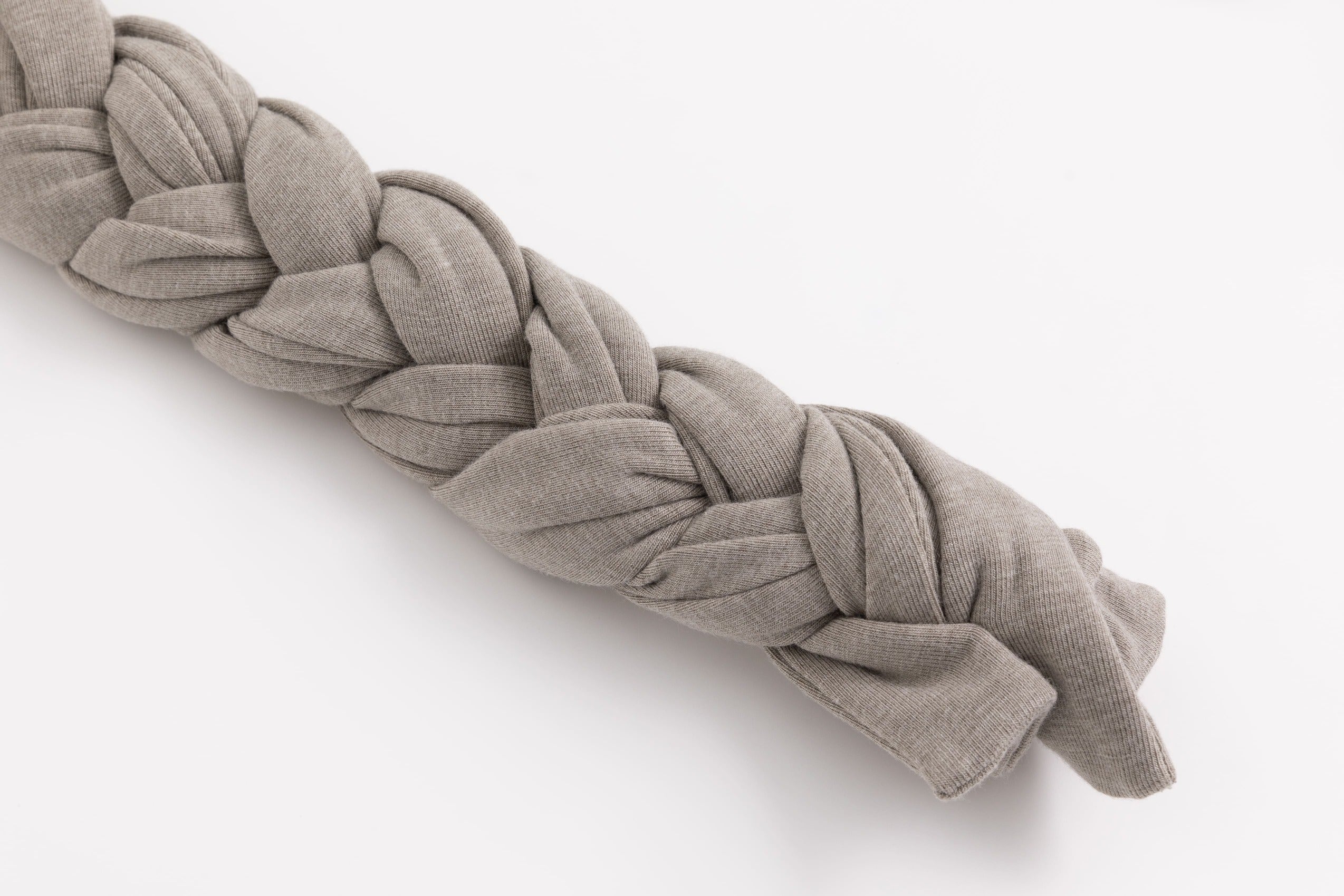 Grey Braided Hoodie Open-Sleeve Top