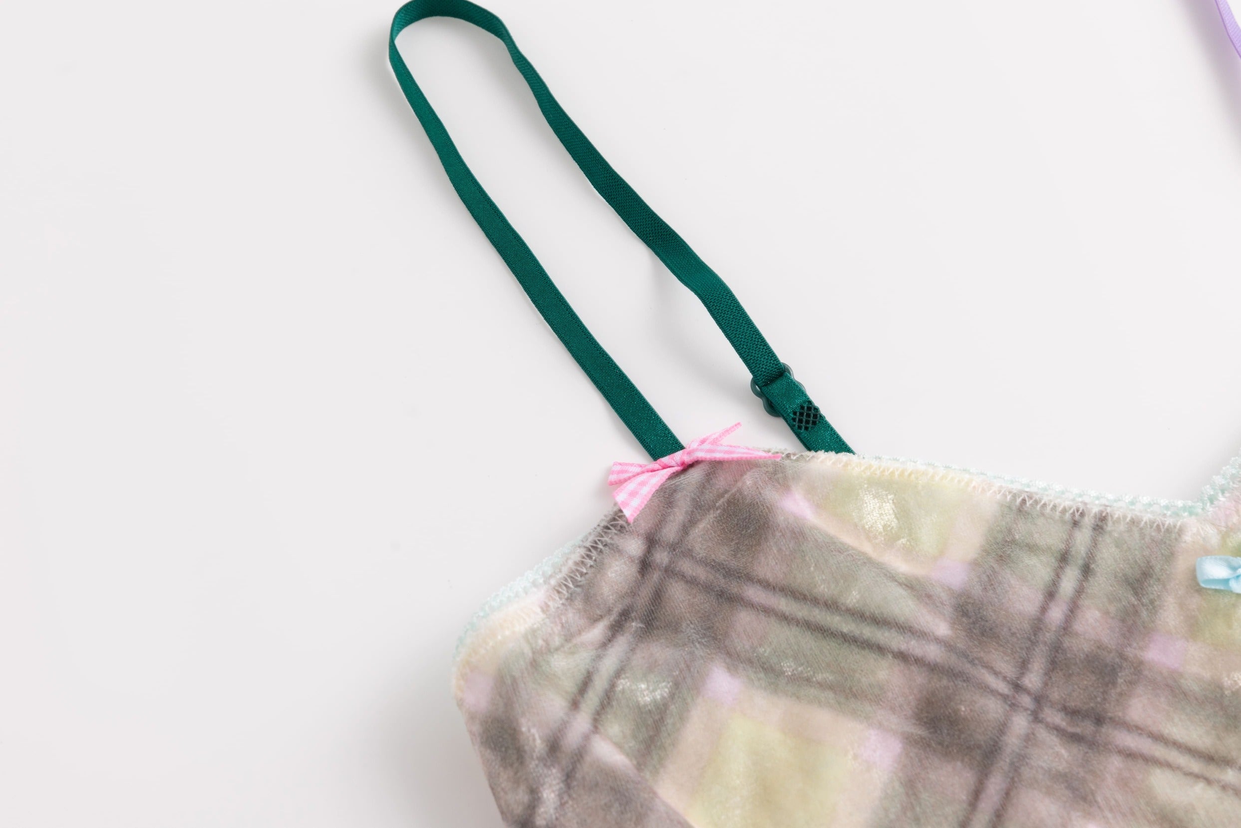 Porcelain Glossy Velvet Spaghetti Strap Top