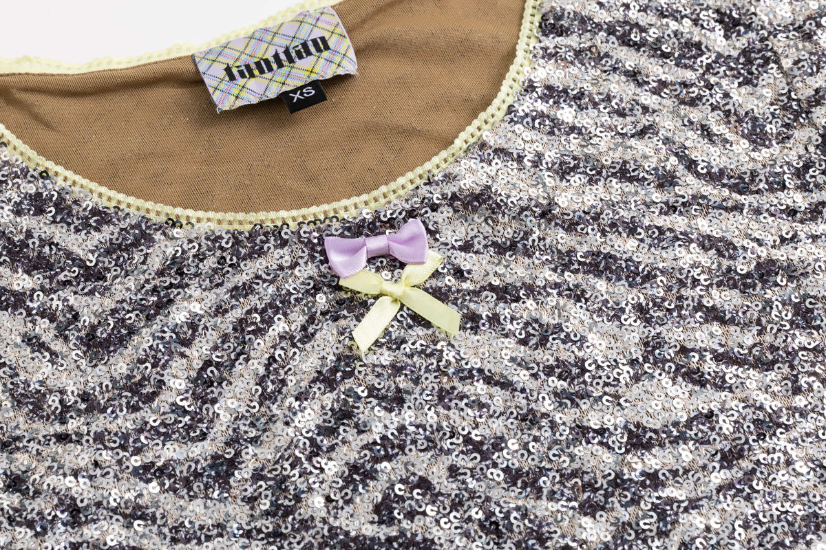 Zebra Sequin Jersey T-Shirt