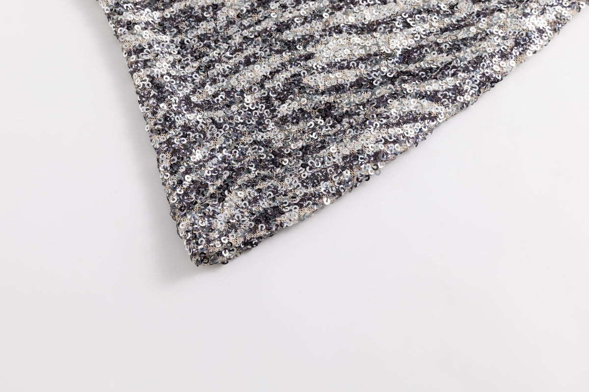 Zebra Sequin Jersey T-Shirt
