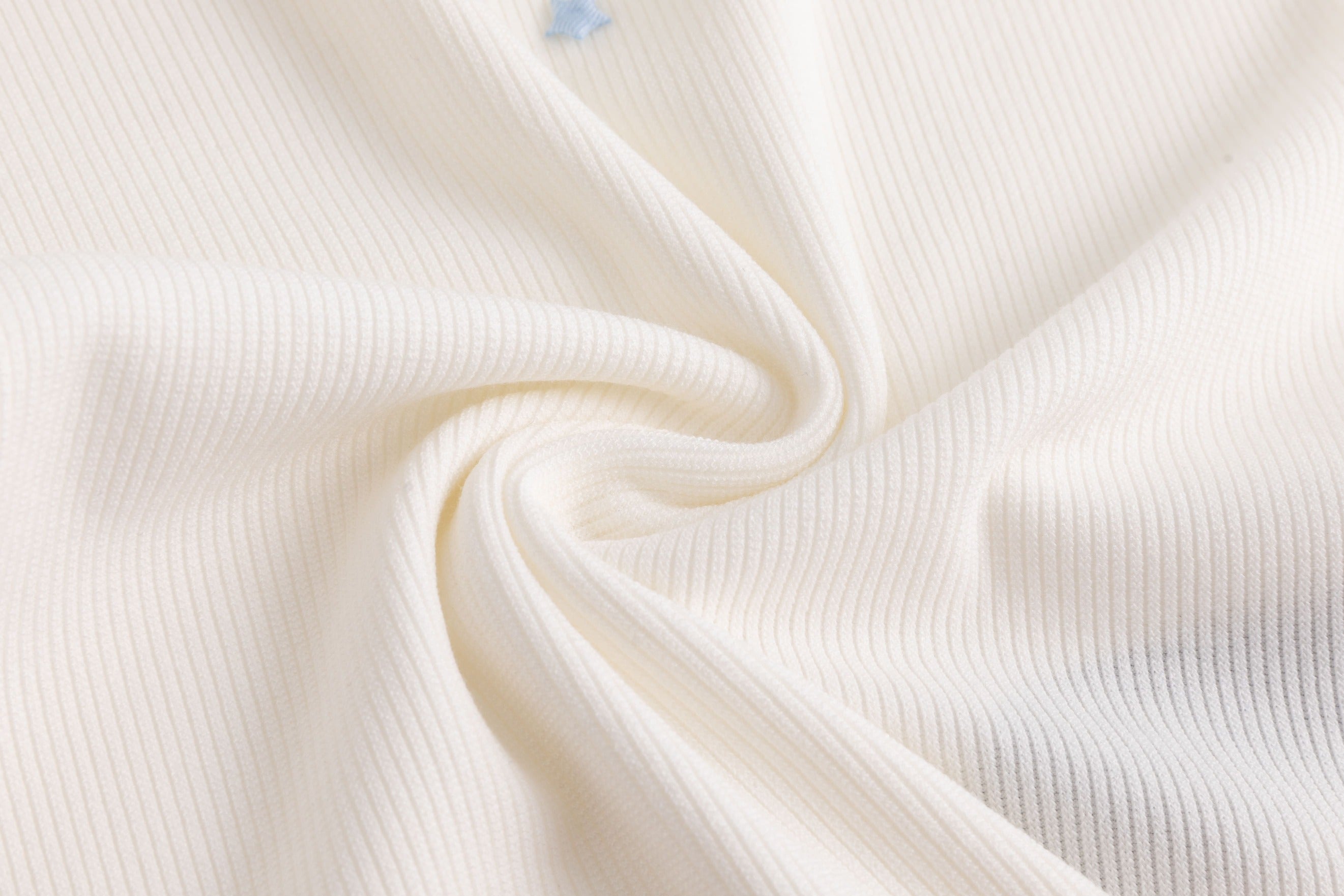 Ribbed Knit Tank Top with Bows White