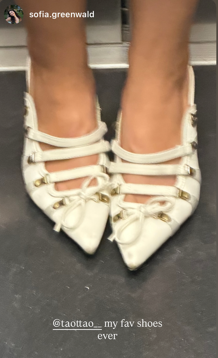 White Satin Lace Up Pointed Toe Mules