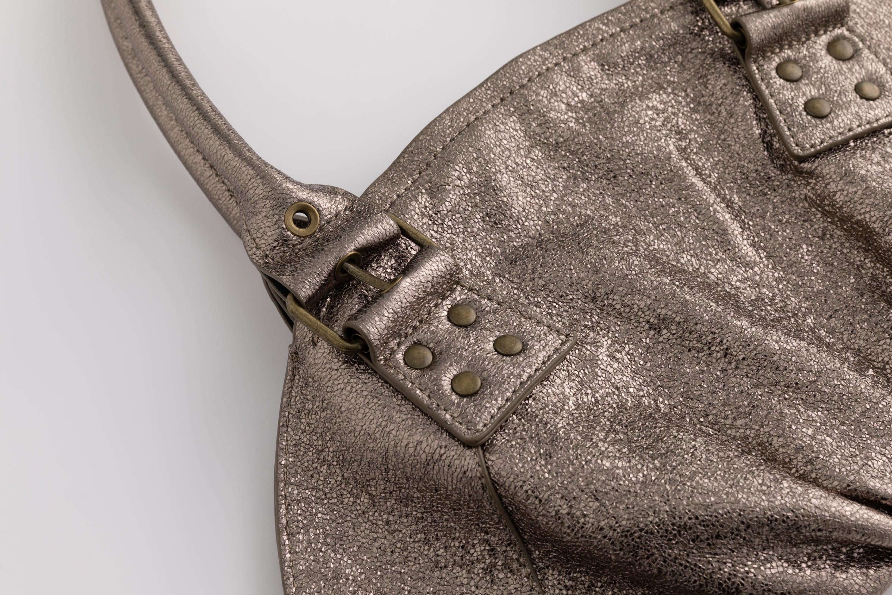 The Croissant Bag Metallic Bronze
