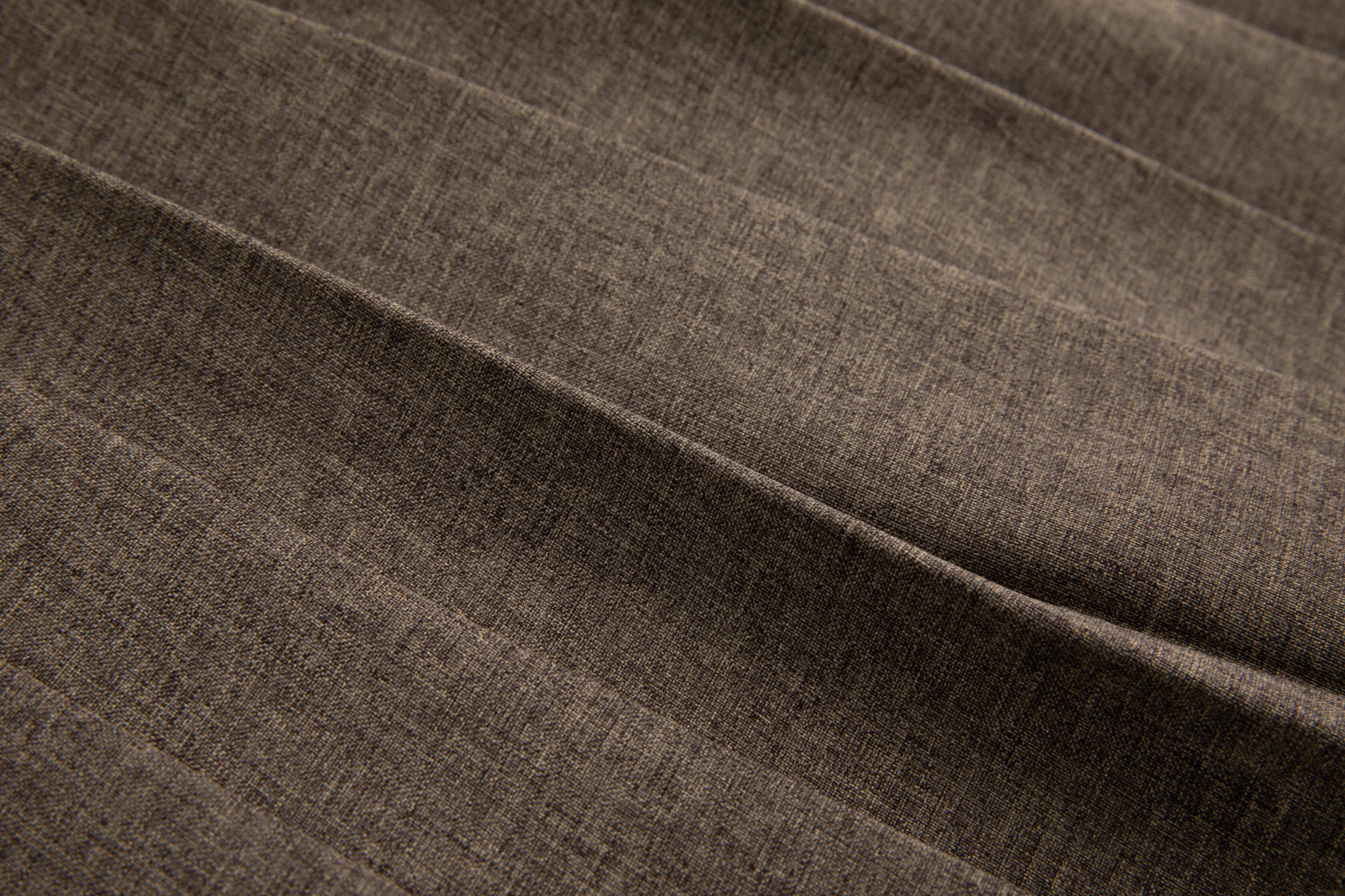 Asymmetrical Pleated Office Skirt 2-Tone Wood