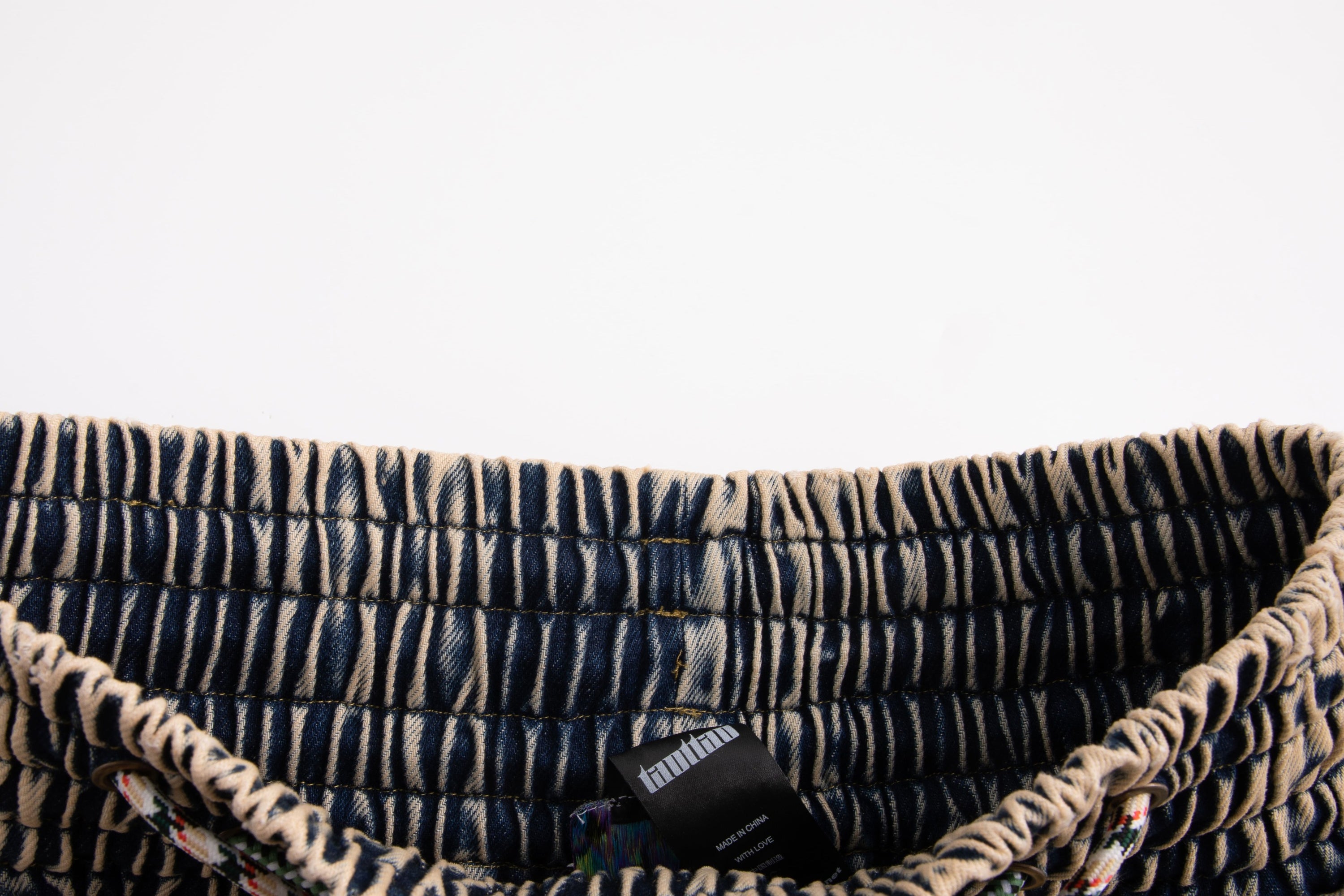 4-string Oversized Denim Shorts Washout Blue
