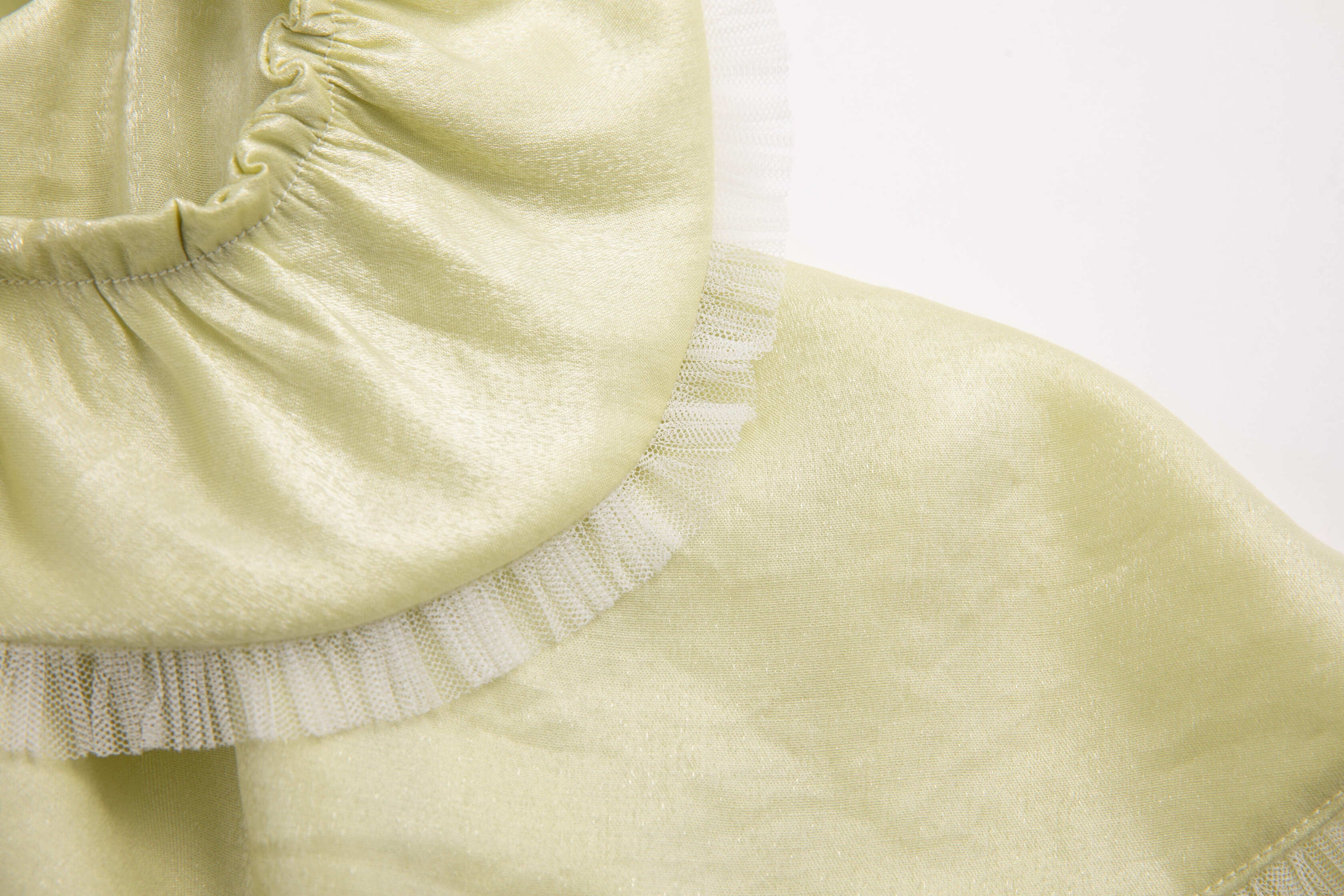 Lemon Glossy Satin Dress