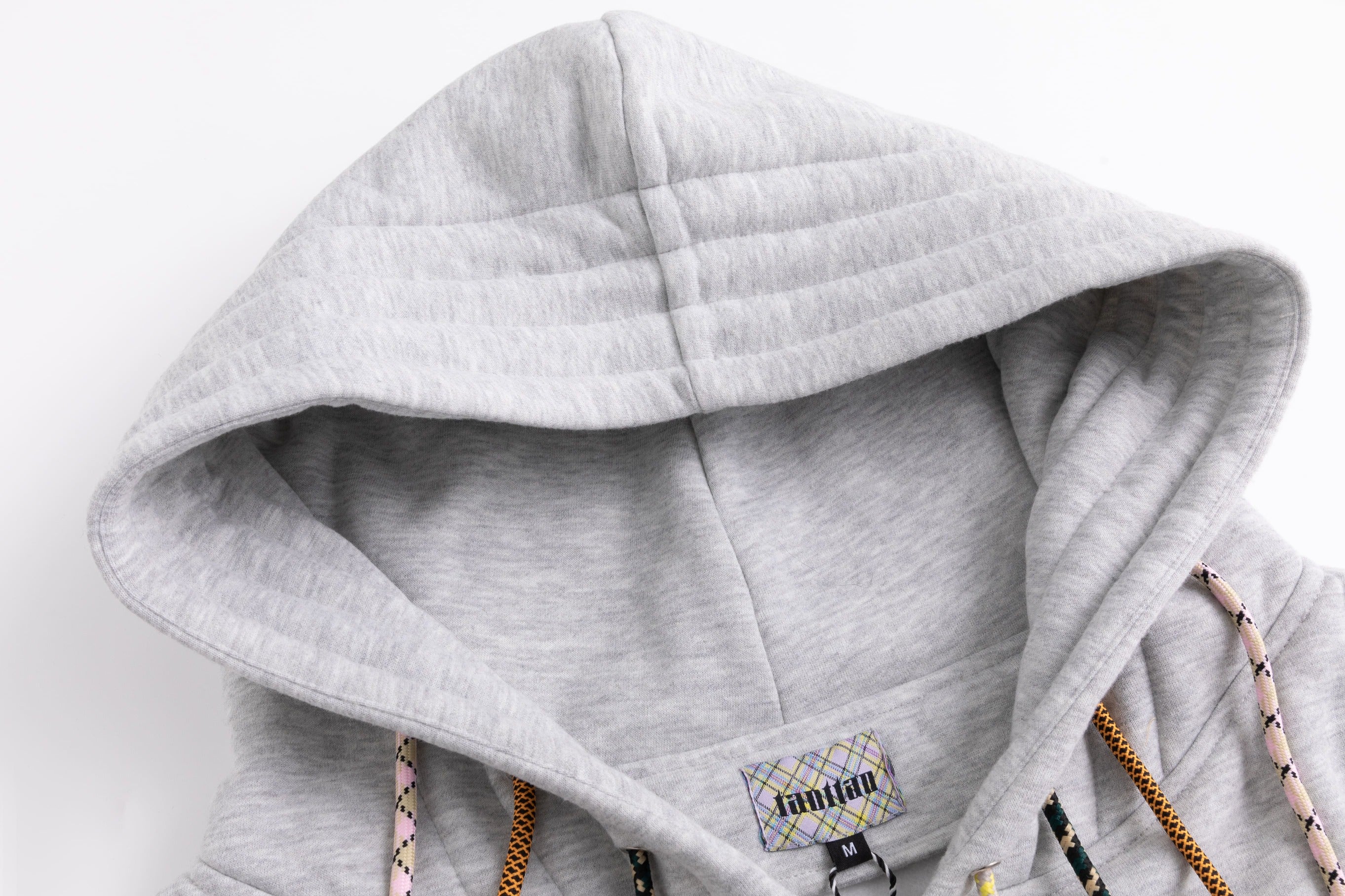 4-DrawString Hoodie Light Grey
