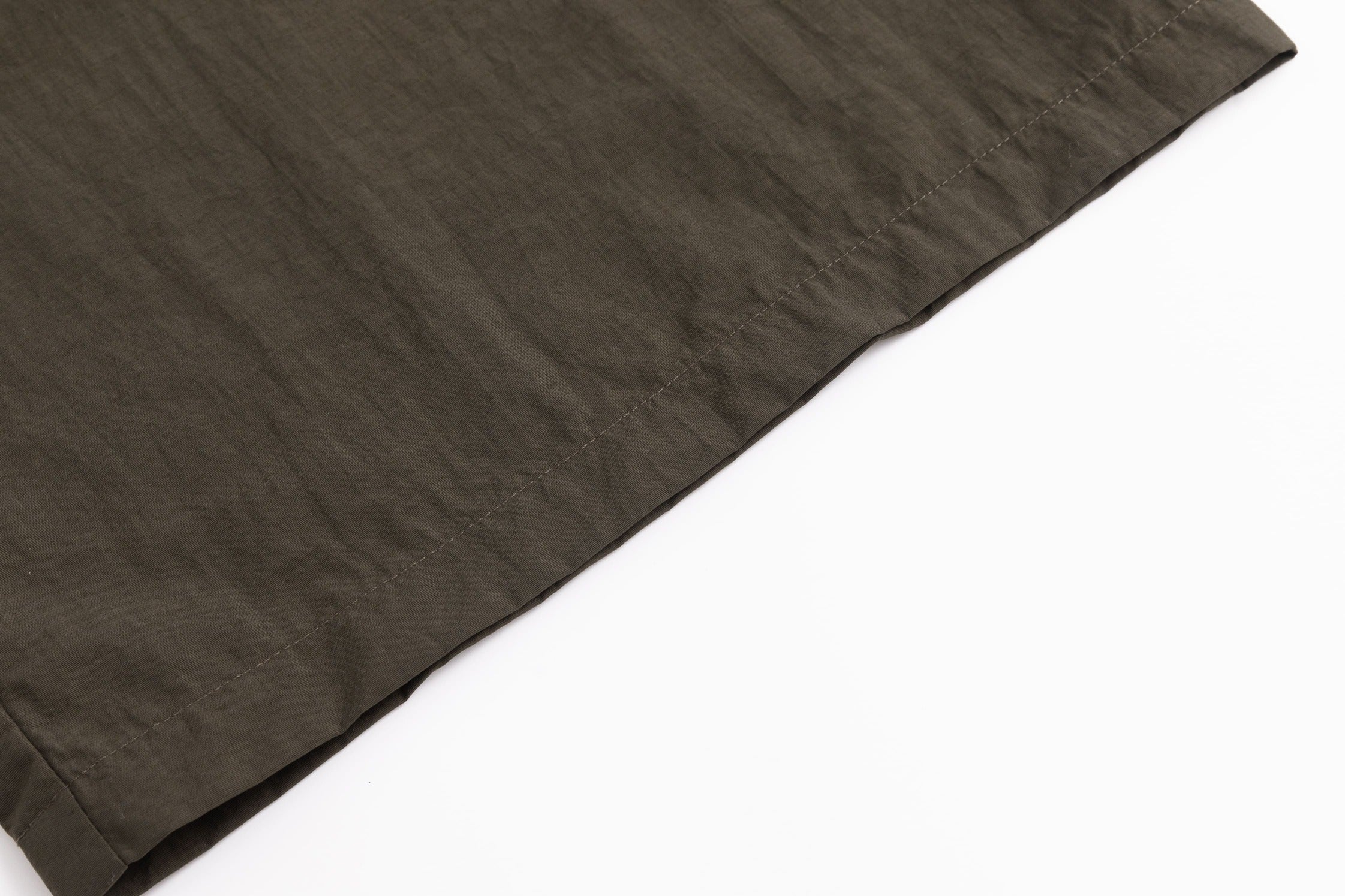 4-string nylon casual pants dark brown