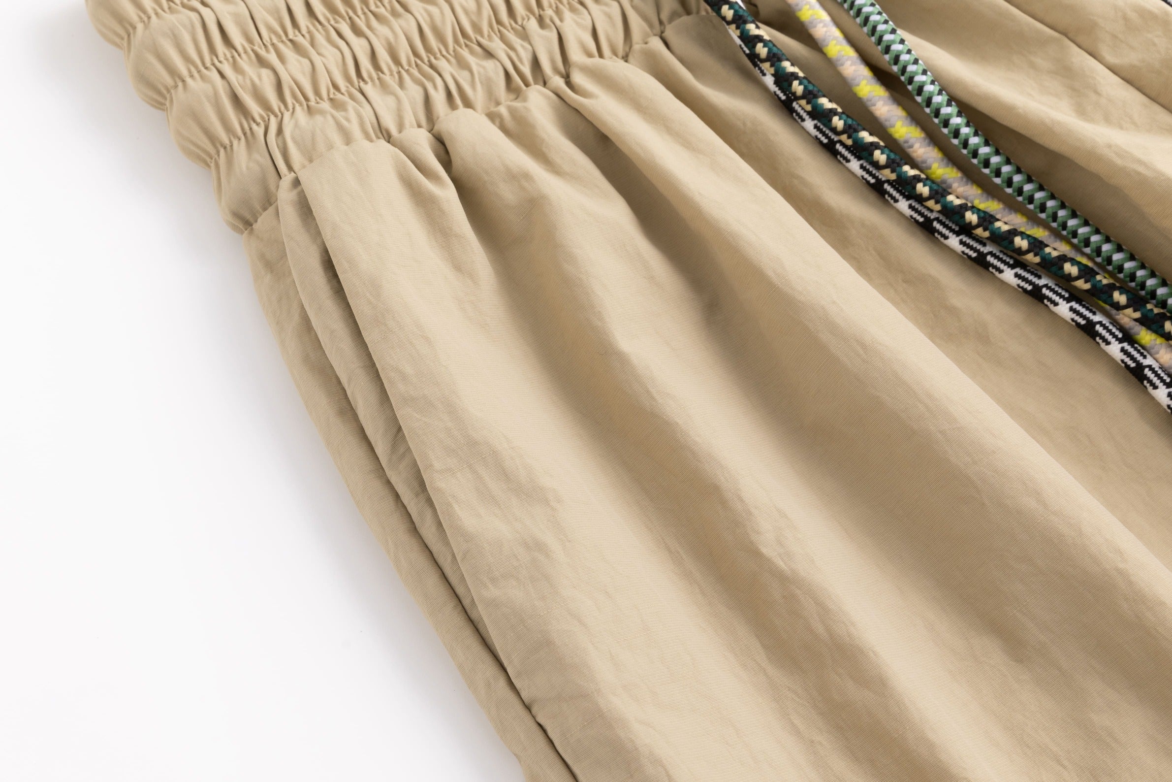4-string nylon casual pants Khaki