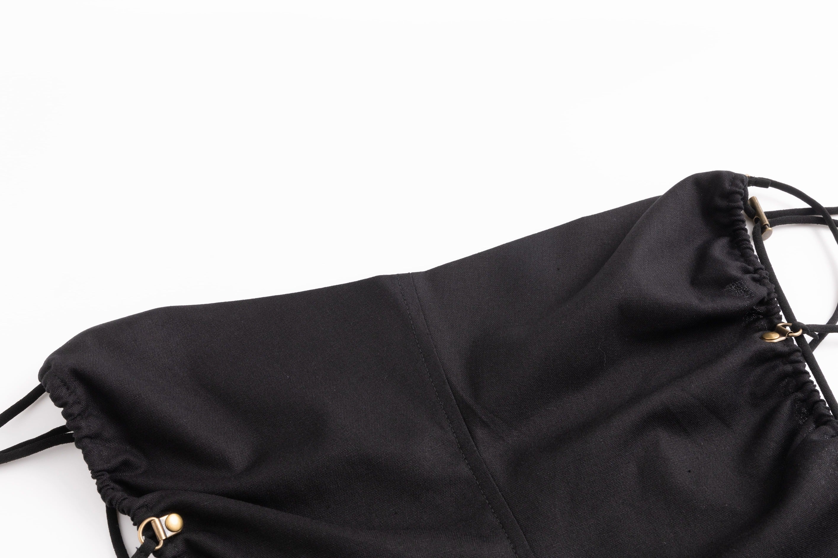 Open Back Cami Bubble Maxi Dress Black