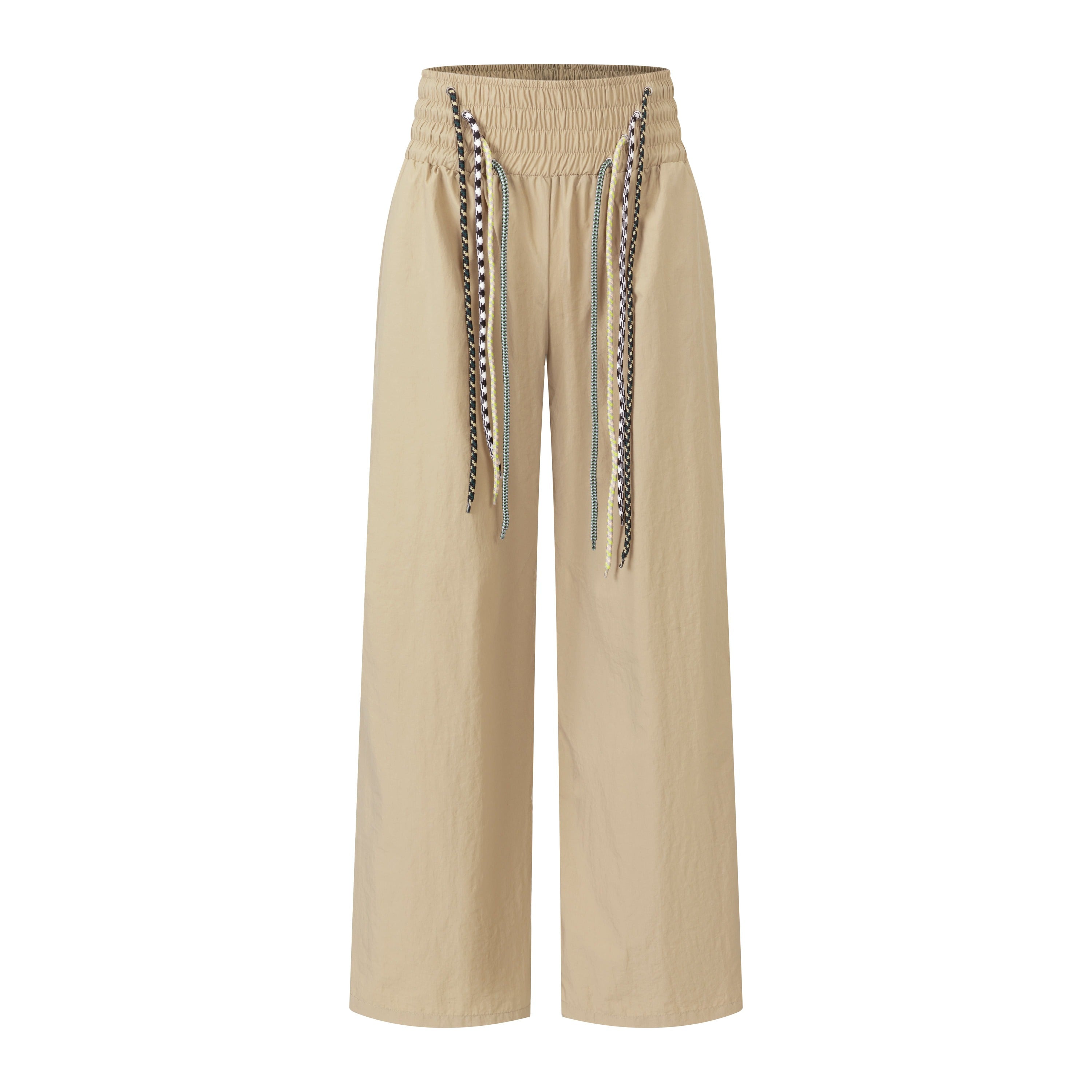 4-string nylon casual pants Khaki