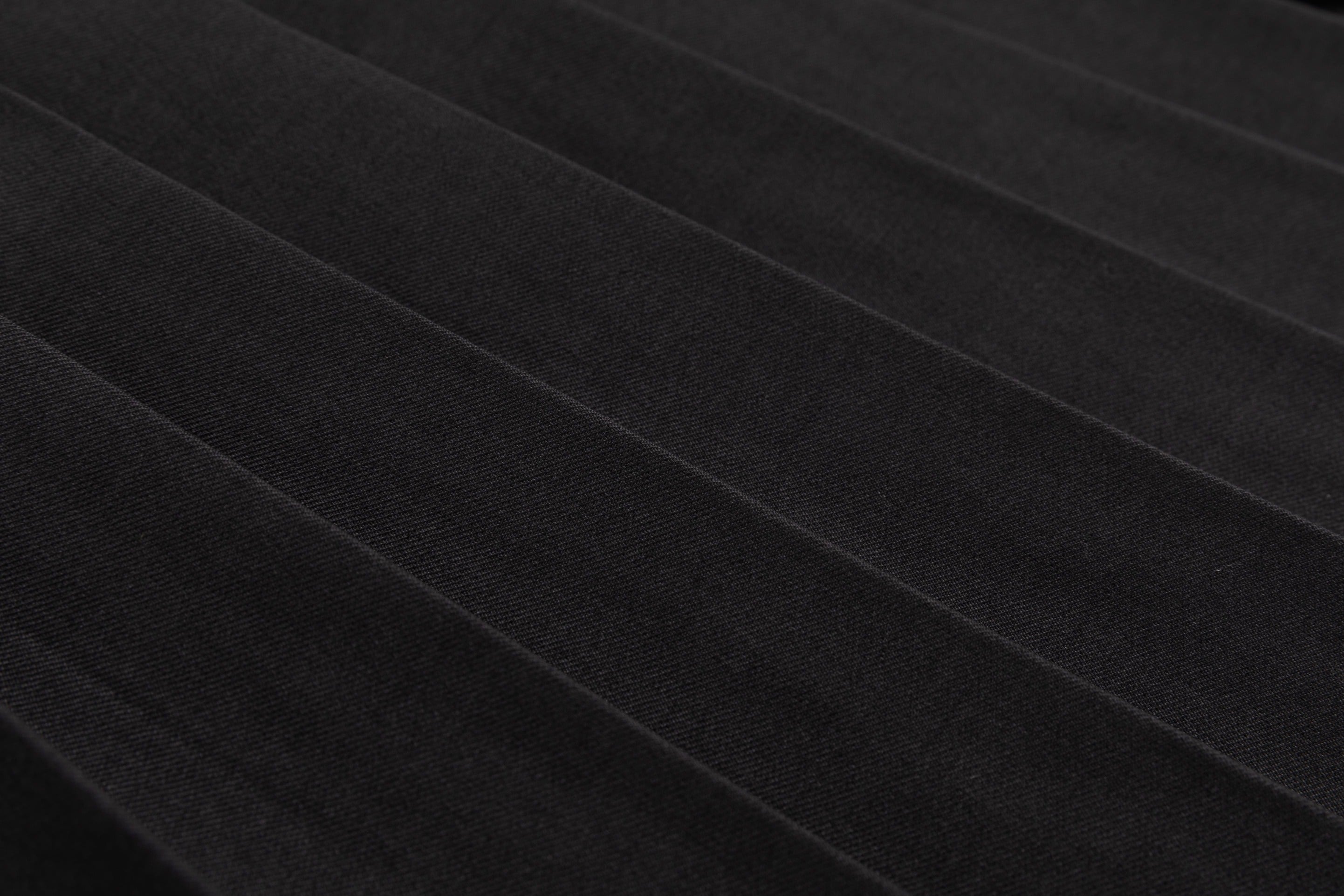 Asymmetrical Pleated Office Skirt Black