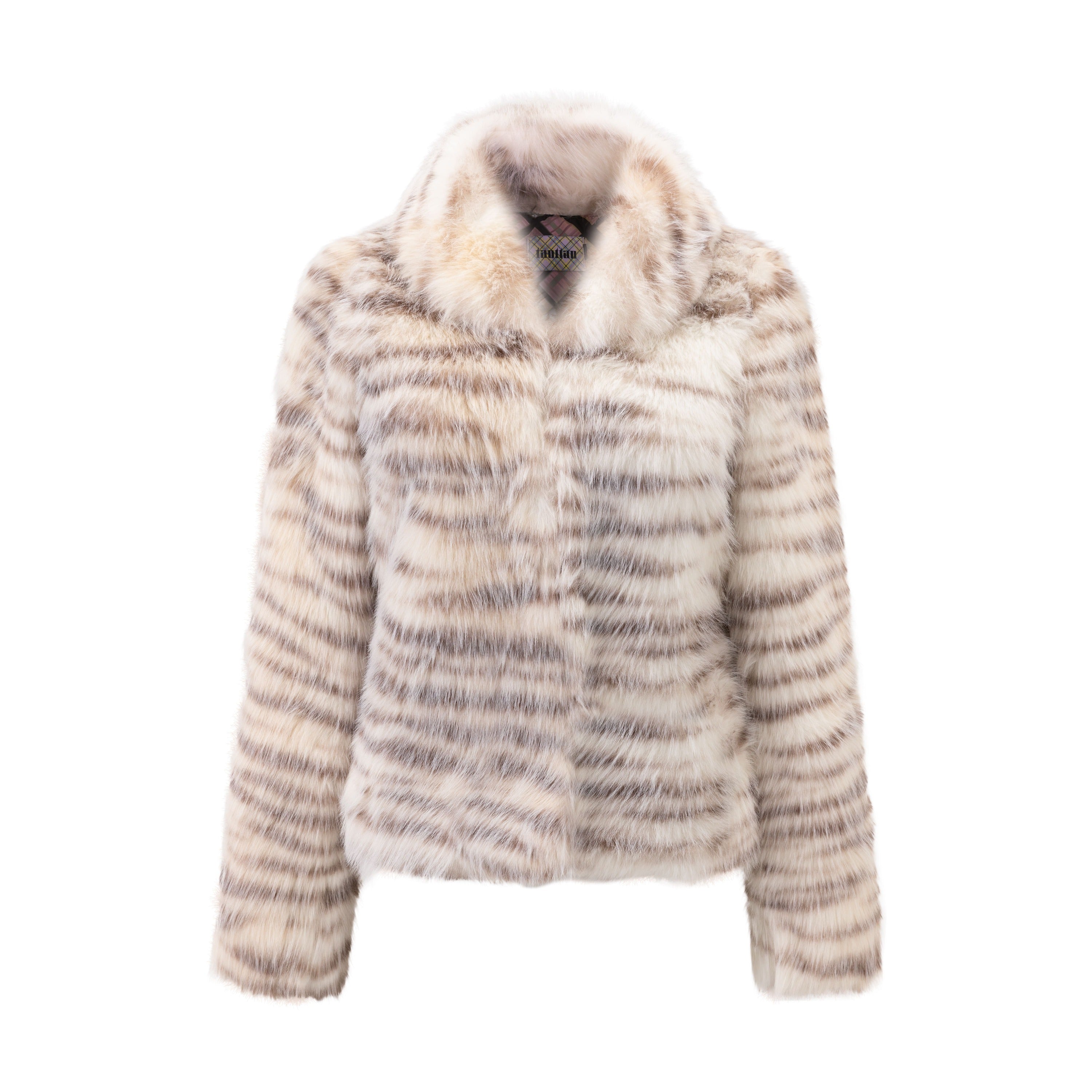 Gold Tiger Faux Fur Coat
