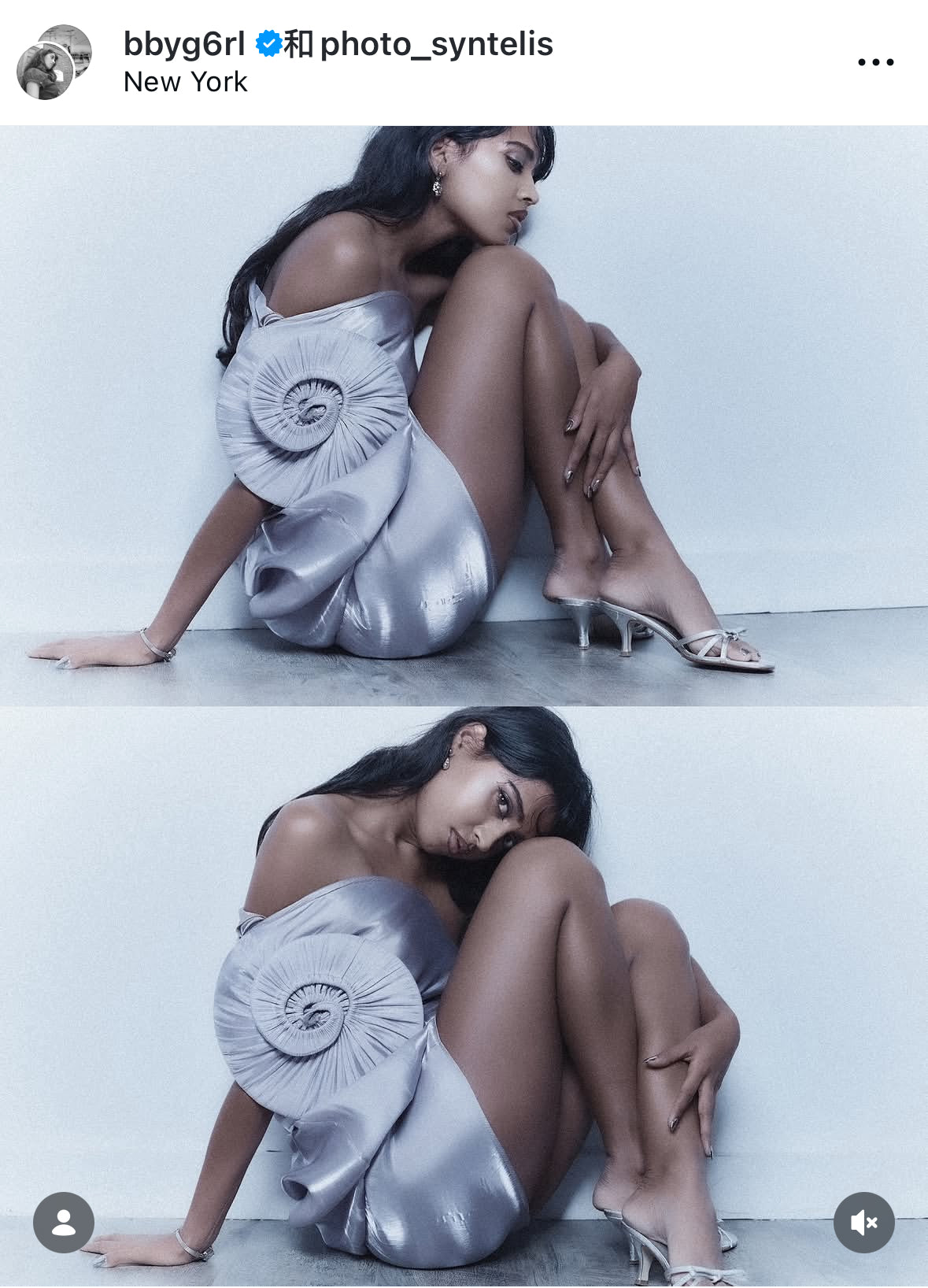 Asymmetrical Sea Shell Swirl Maxi Gown Silver Satin