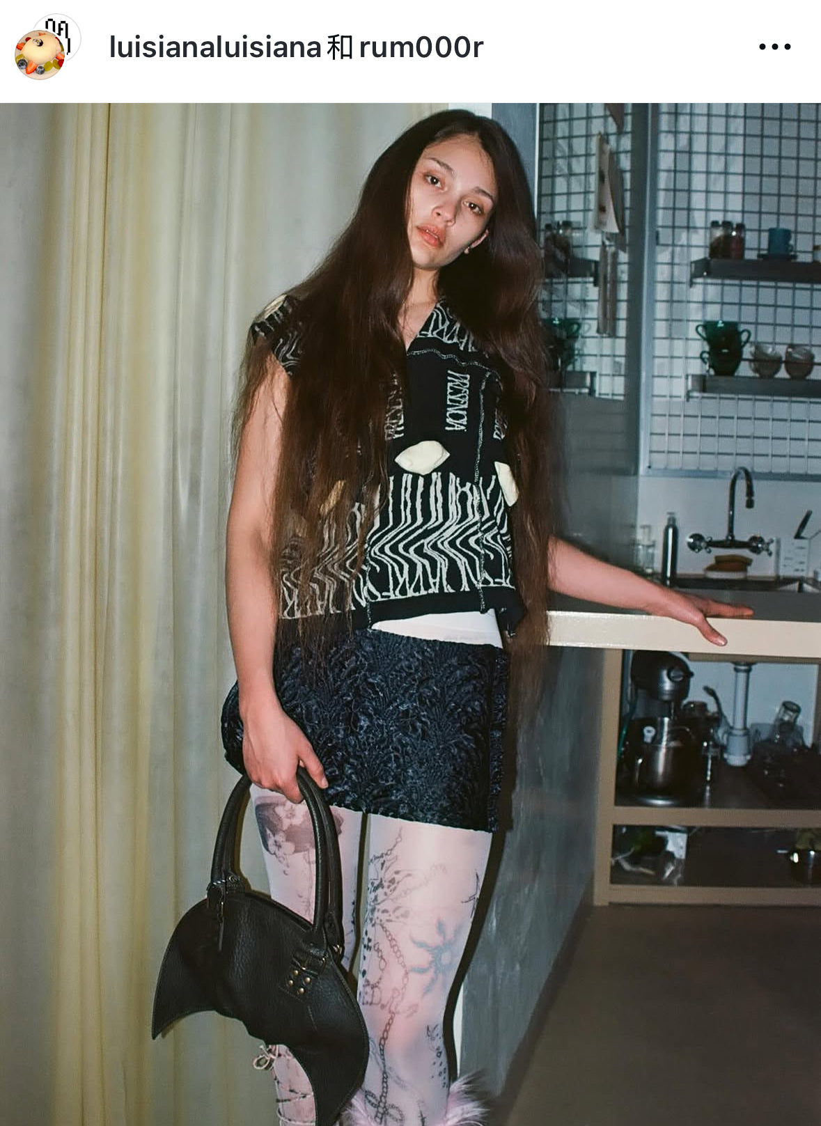 The Croissant Bag Glossy Embossed Earth