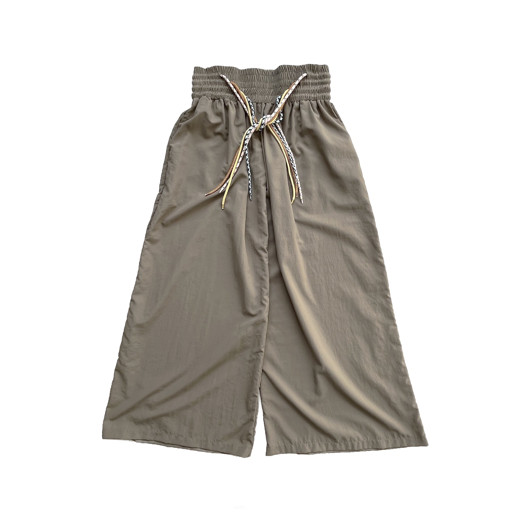 4-string nylon casual pants gray